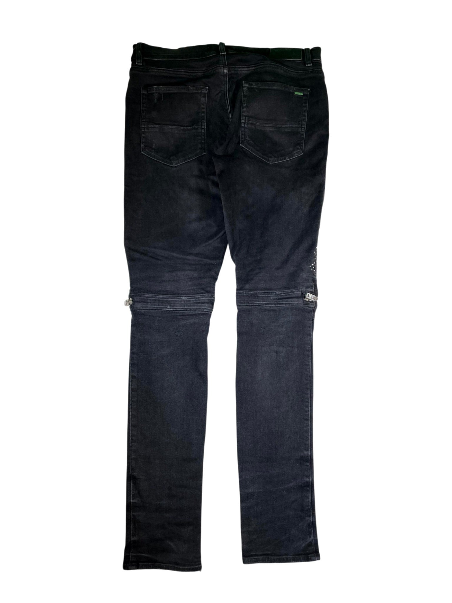 Amiri Crystal Patch MX2 (Custom) Black Jeans