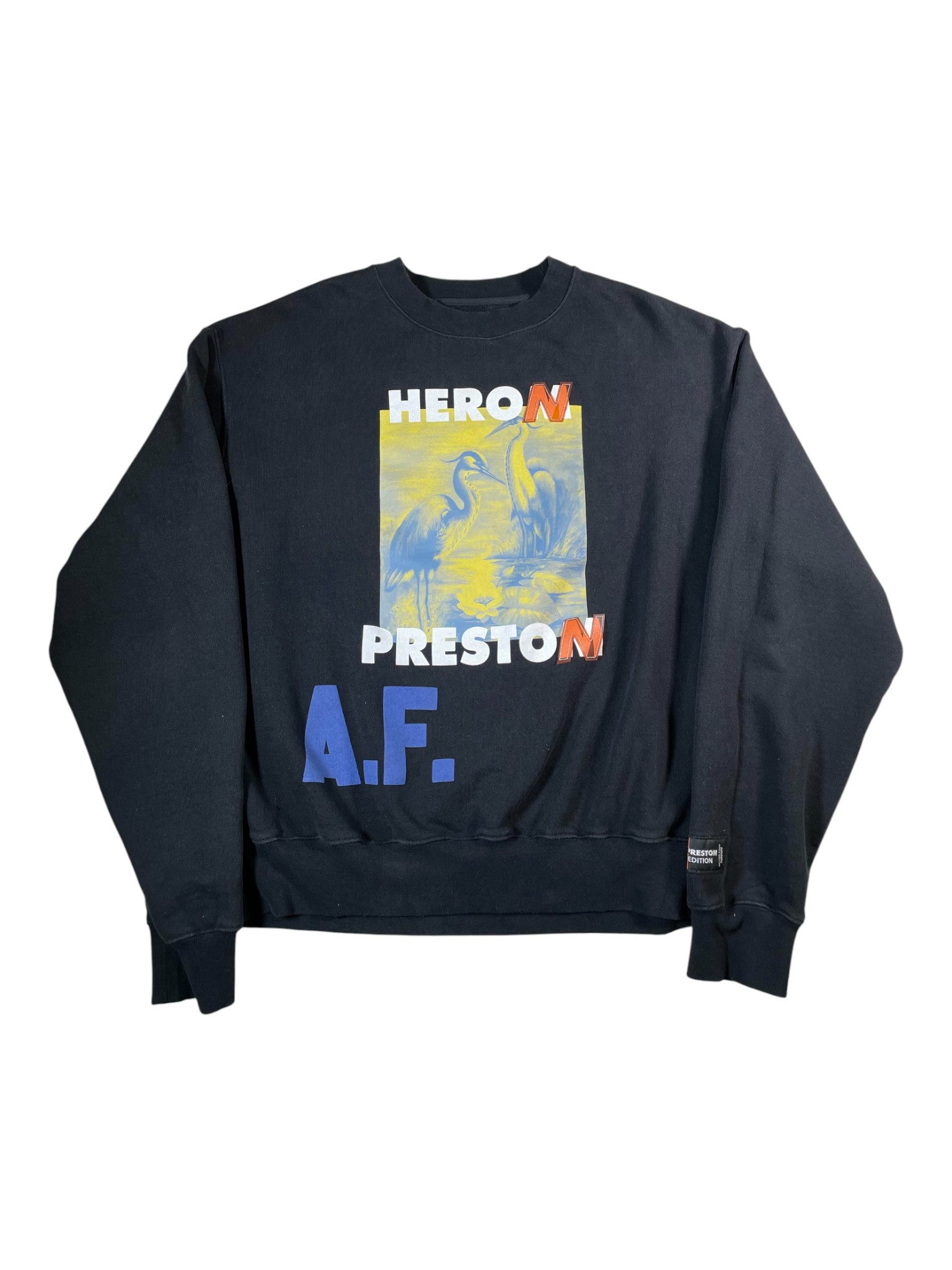 Heron Preston '500% Done With Today' Black Crewnecks