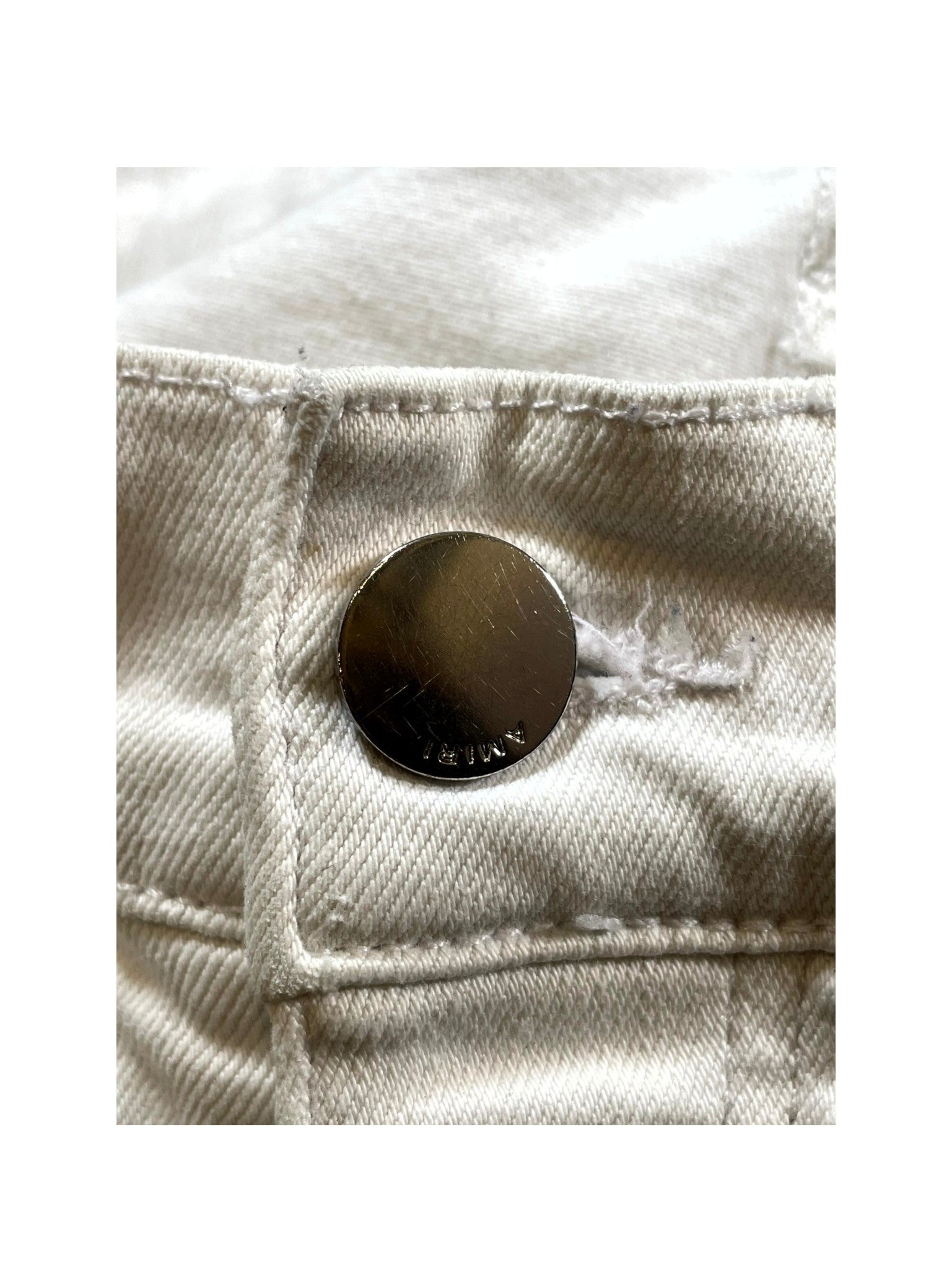 Amiri Plain Thrasher (Missing Metal Tag) White Jeans