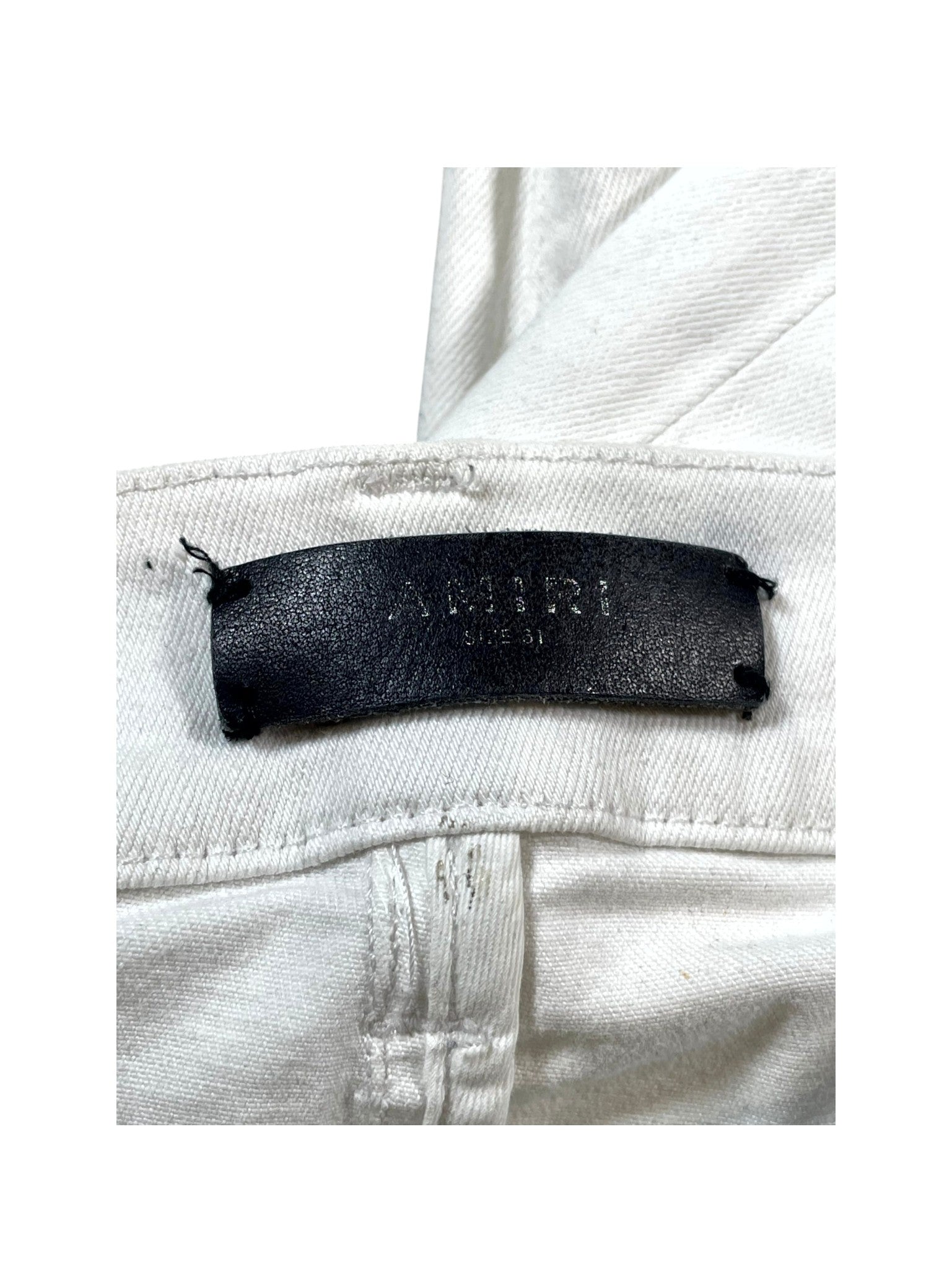 Amiri Plain Thrasher (Missing Metal Tag) White Jeans