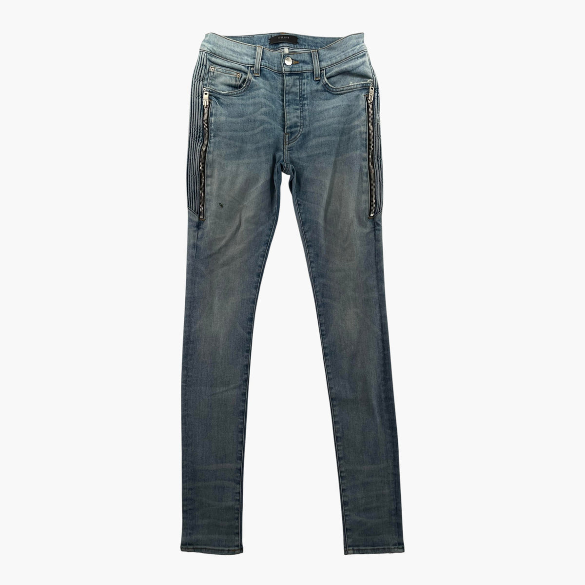Amiri Mx2 Light Wash Zipper