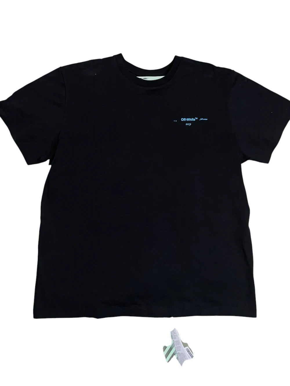 Off White Black & Blue Tee
