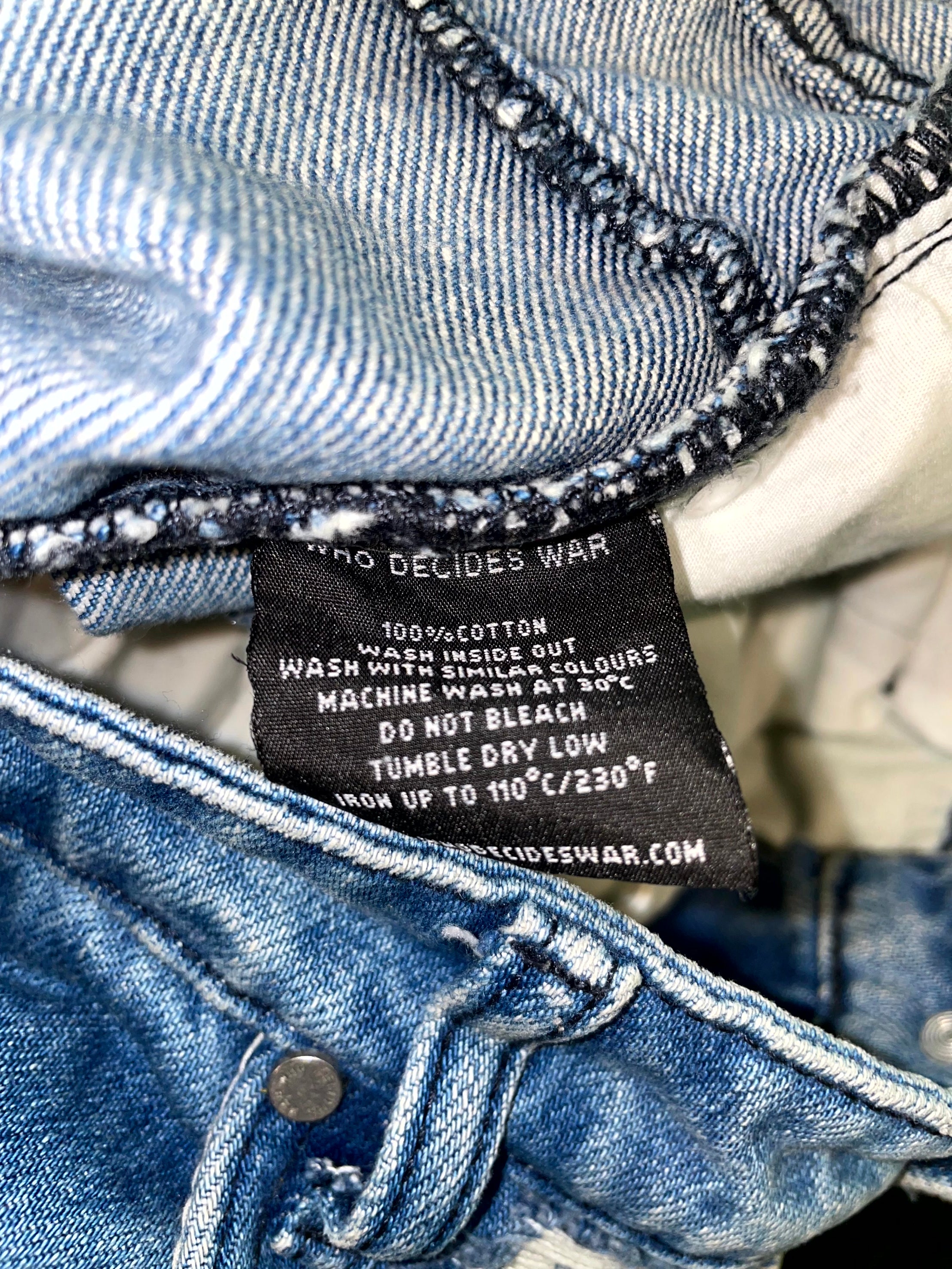 Who Decides War Path Denim Light Wash Jeans