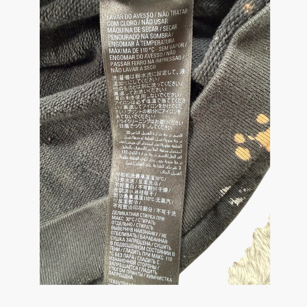 Balenciaga Black & Rainbow 90% Hoodie