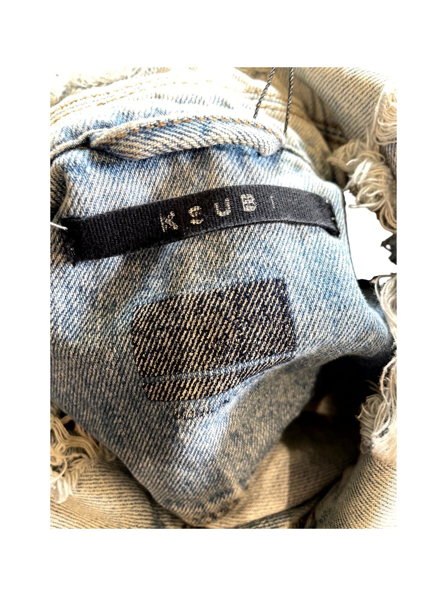 Ksubi Bleach Wash Distressed Denim Jacket