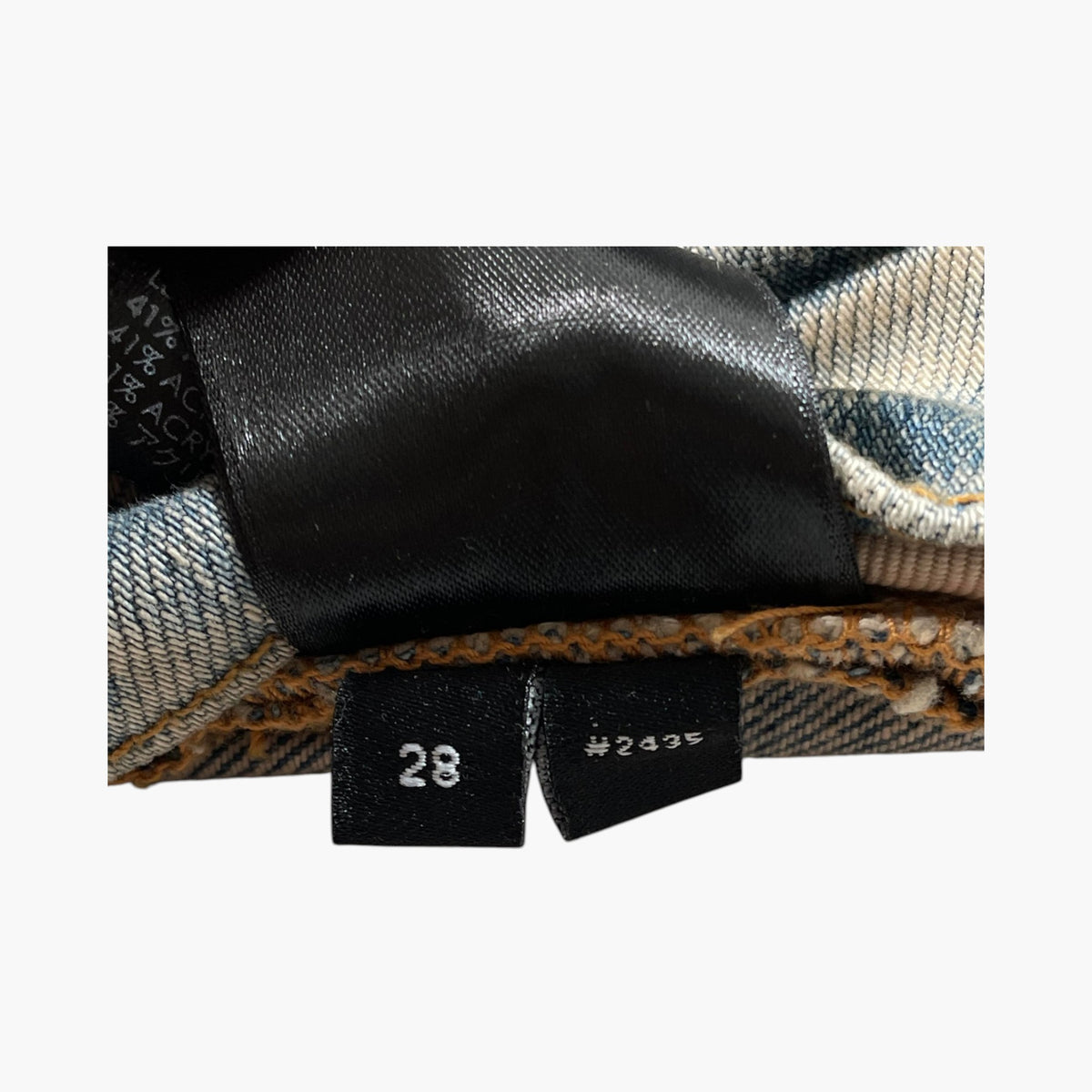 Amiri Lumberjack Patchwork Light Wash Jeans