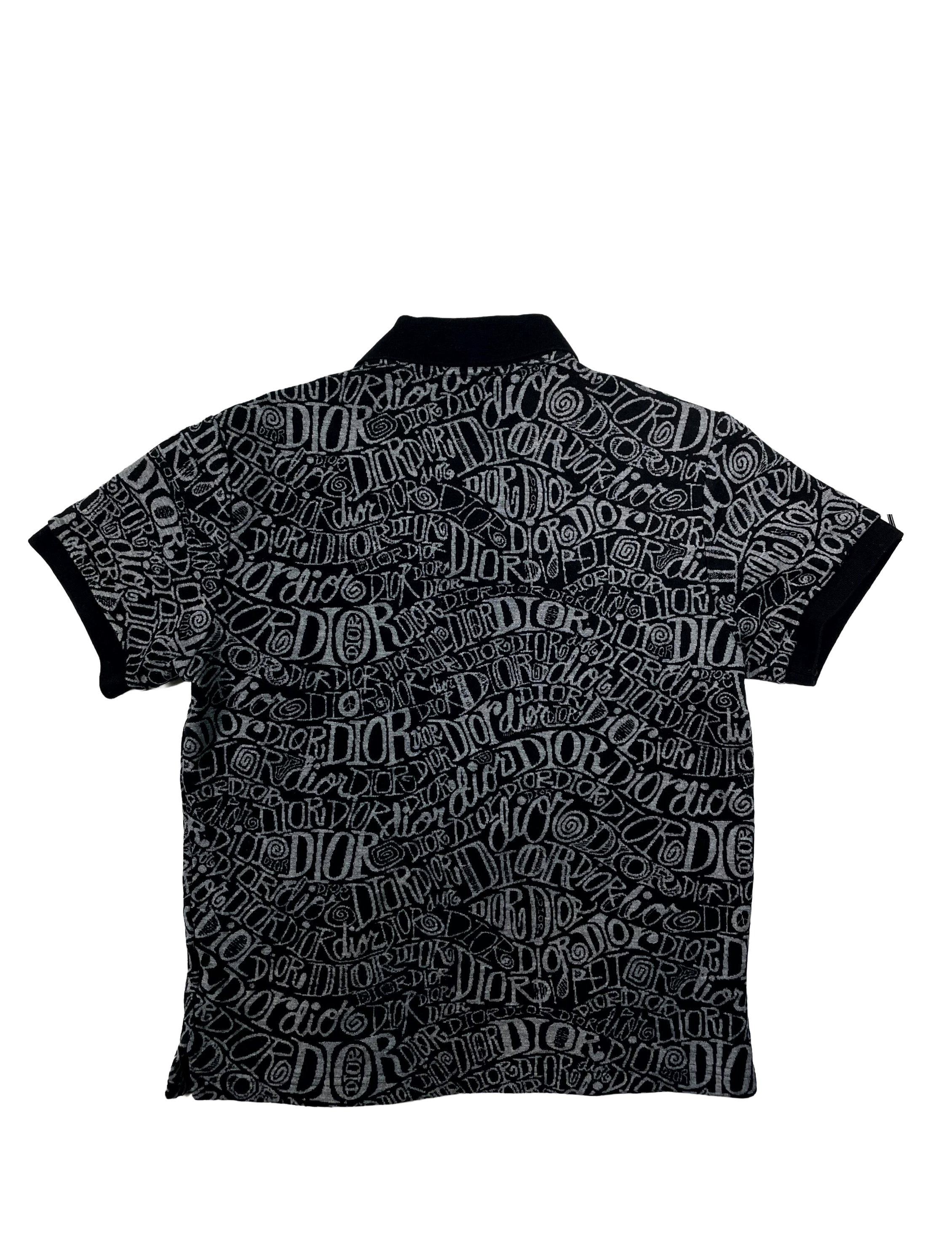 Dior Monogram Black & Grey Polo