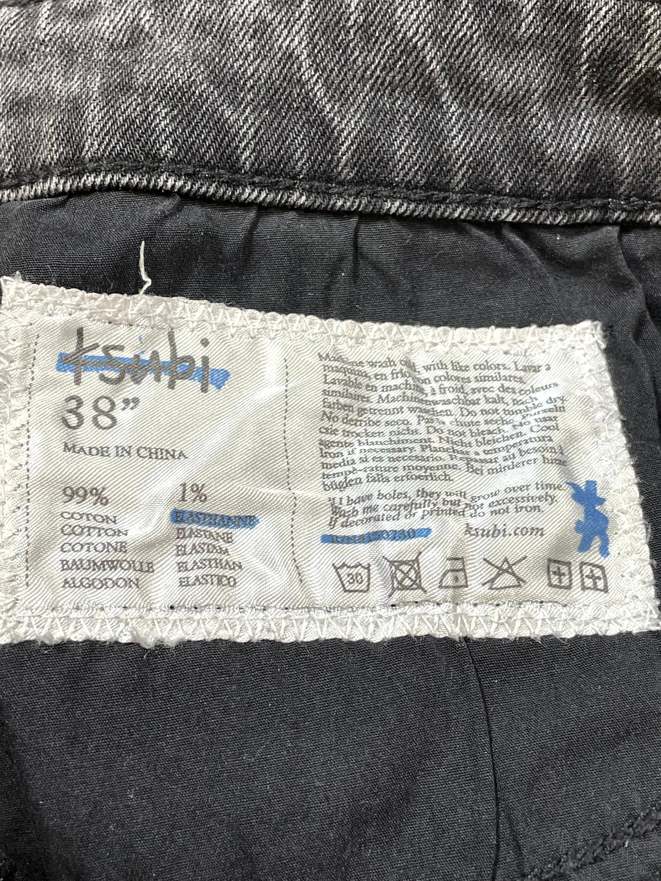 Ksubi Plain Black Wash Jeans