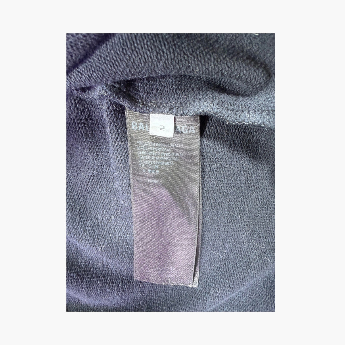 Balenciaga Back Flip Logo Zip Up