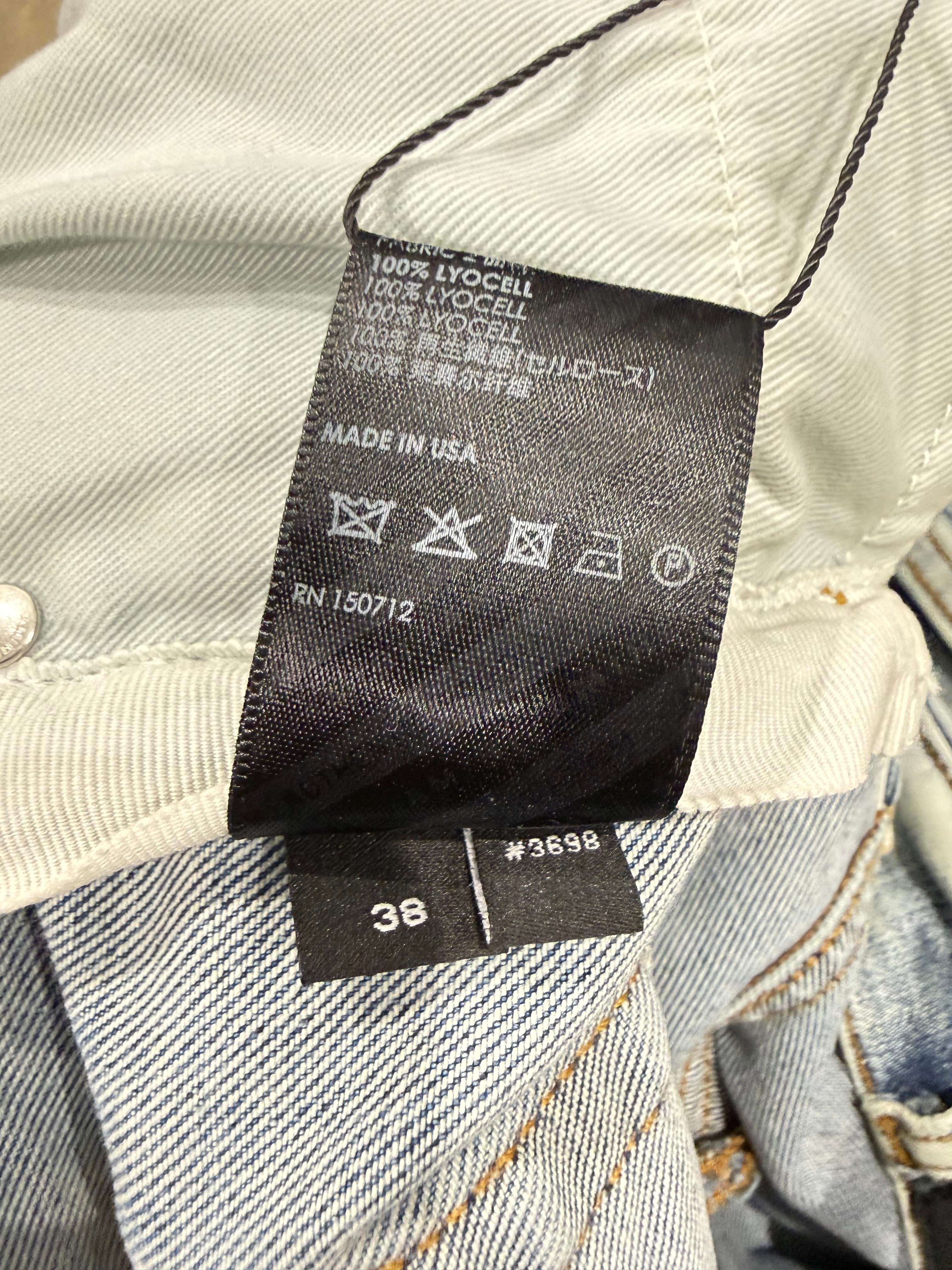 Amiri MX1 Aqua Patch Light wash Jeans