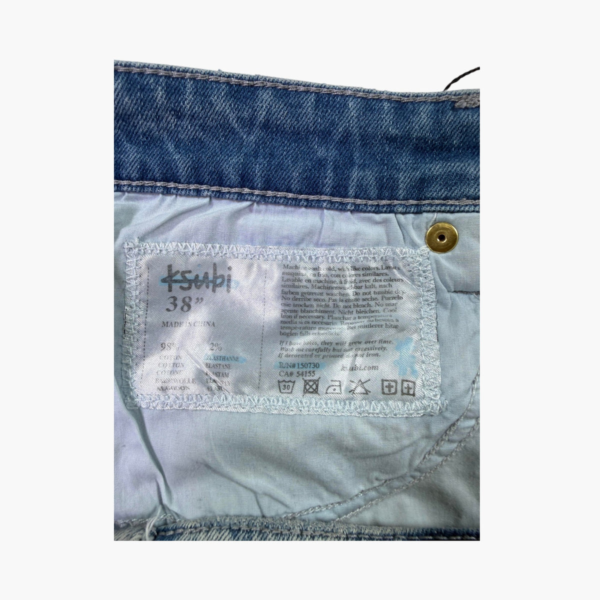 Ksubi Gold Embroidered Light Wash Jeans