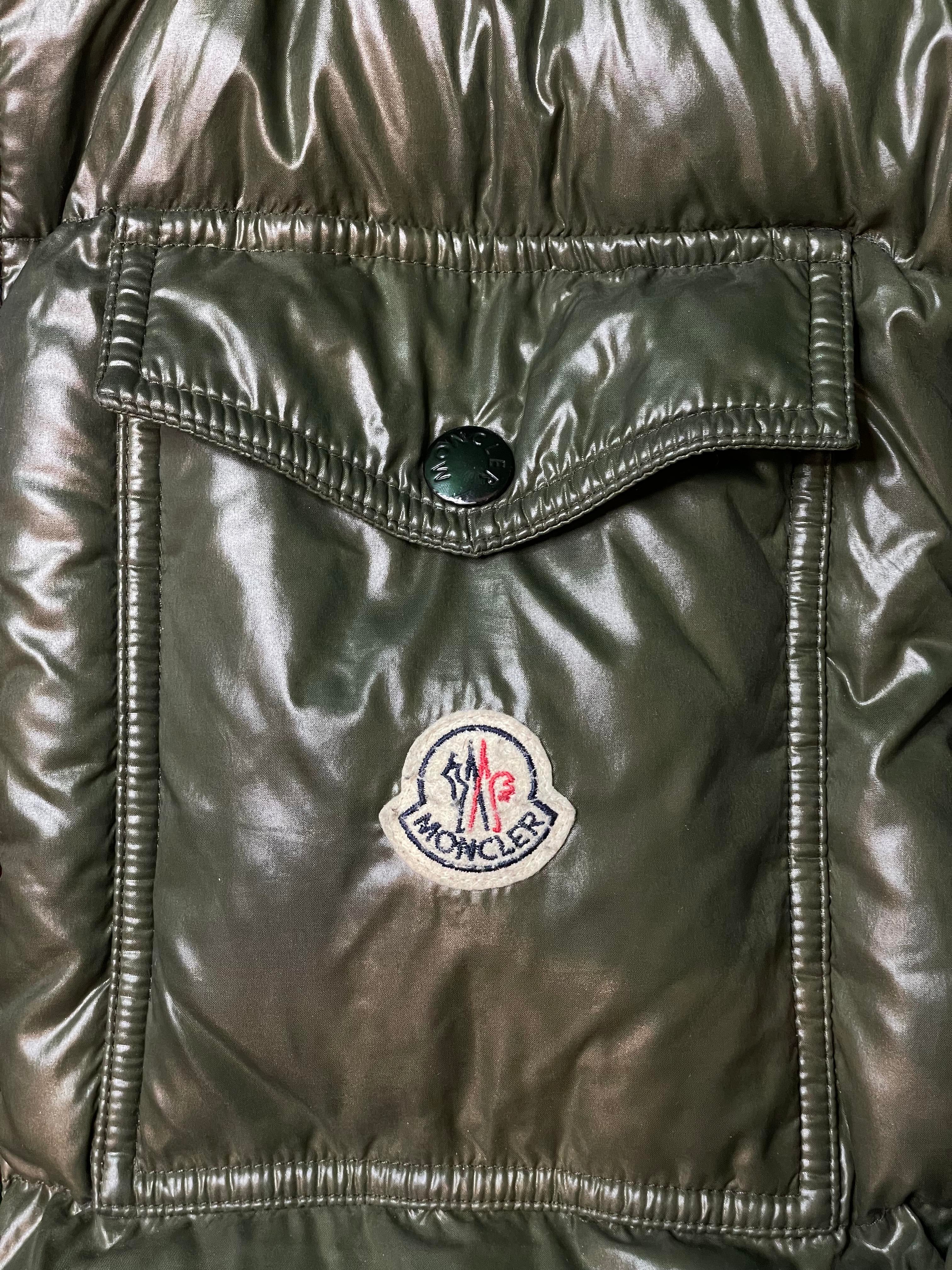 Moncler "Giubbotto" Olive Puffer Coat