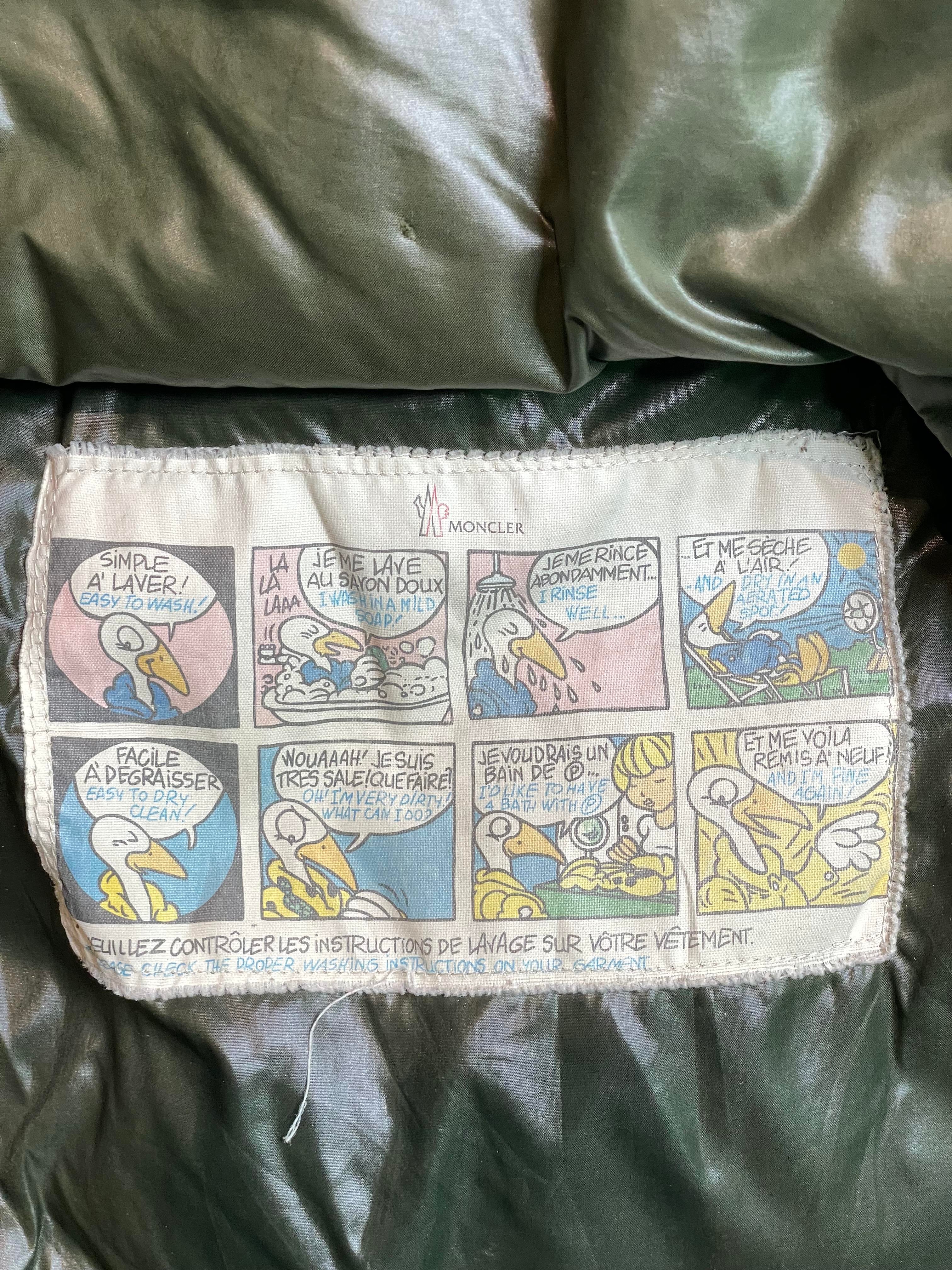 Moncler "Giubbotto" Olive Puffer Coat