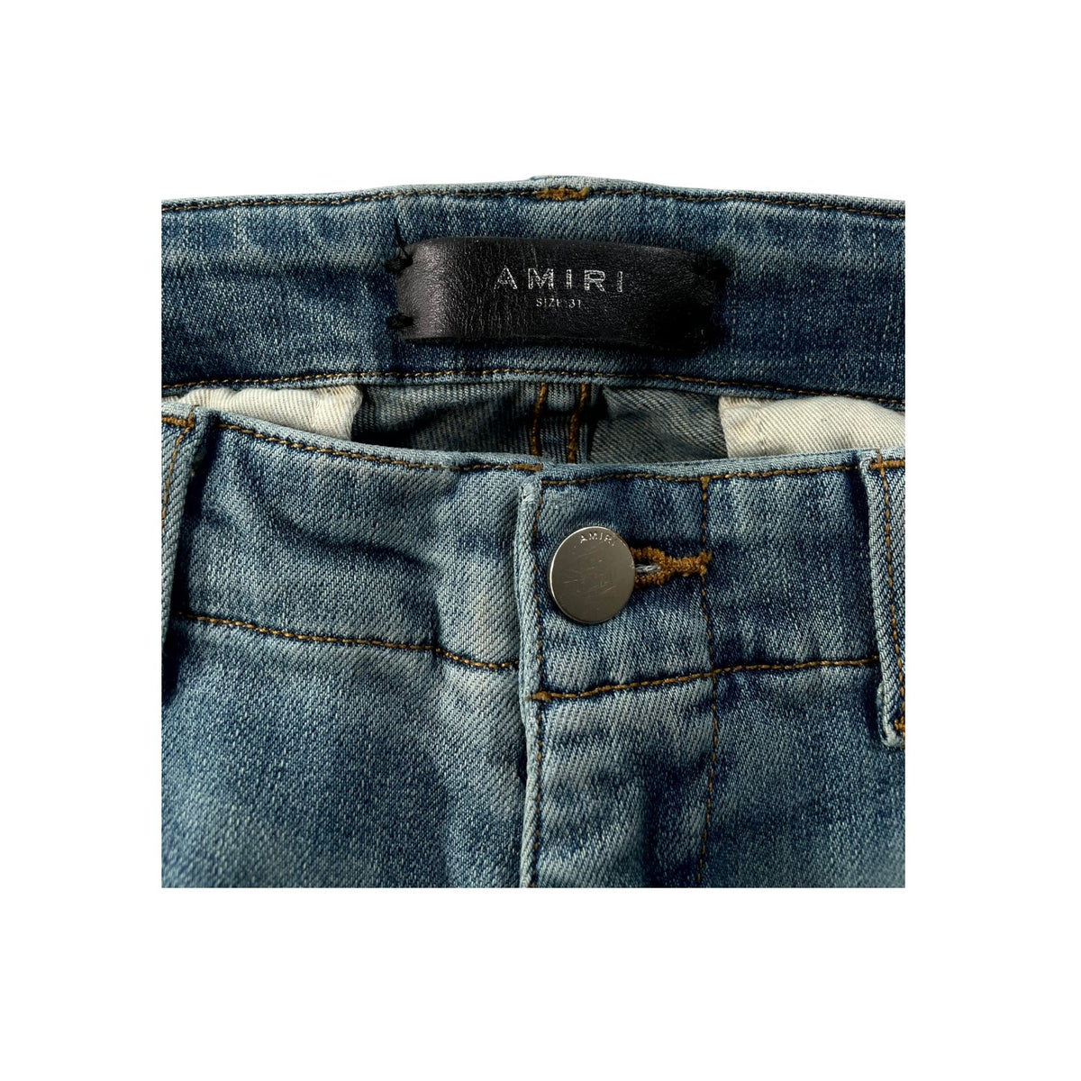 Amiri "MX1" Cargo Light Wash Jeans