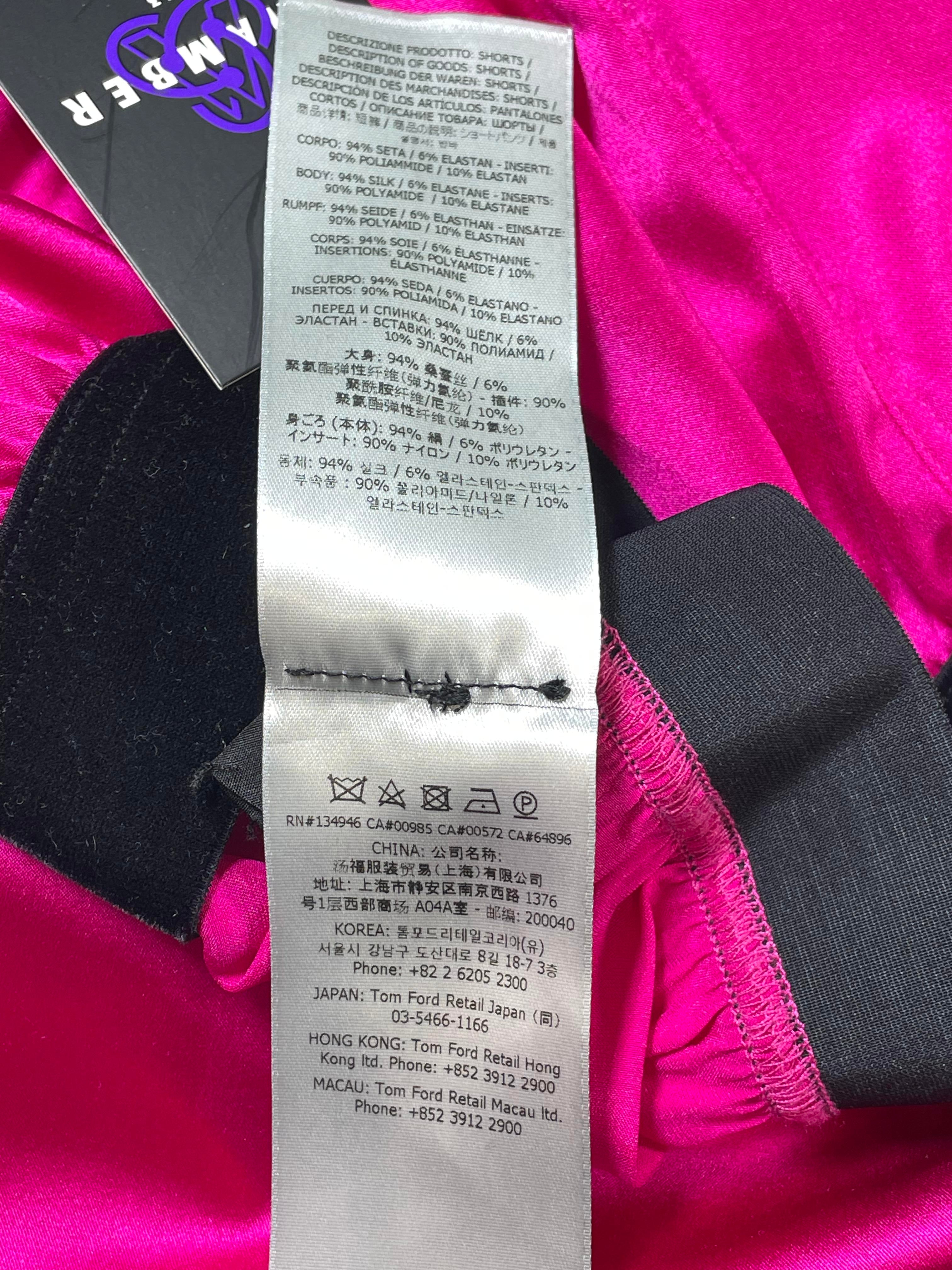 Tom Ford Hot Pink Satin Shorts