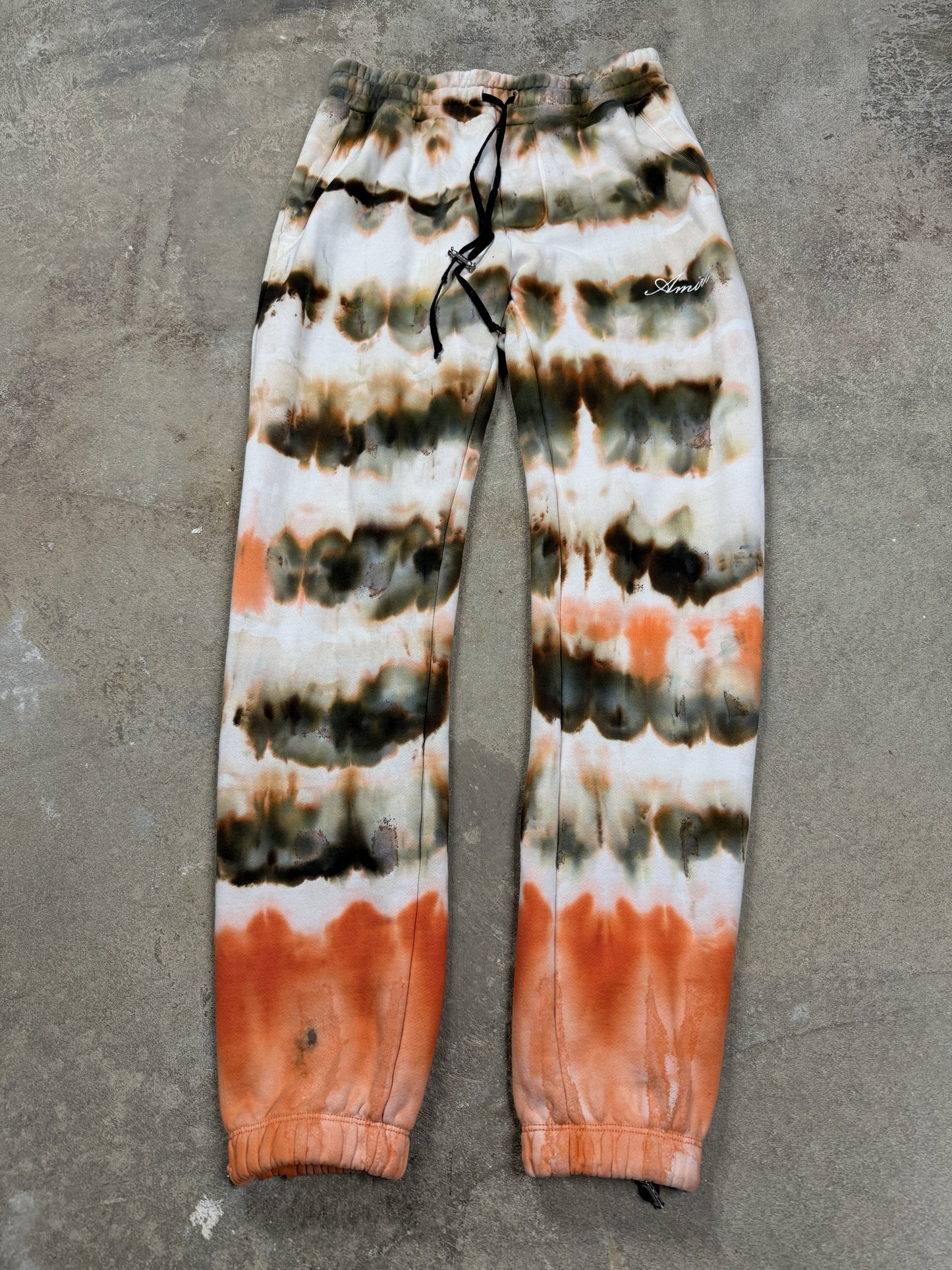 Amiri Sweats Orange Tie Dye Used Medium