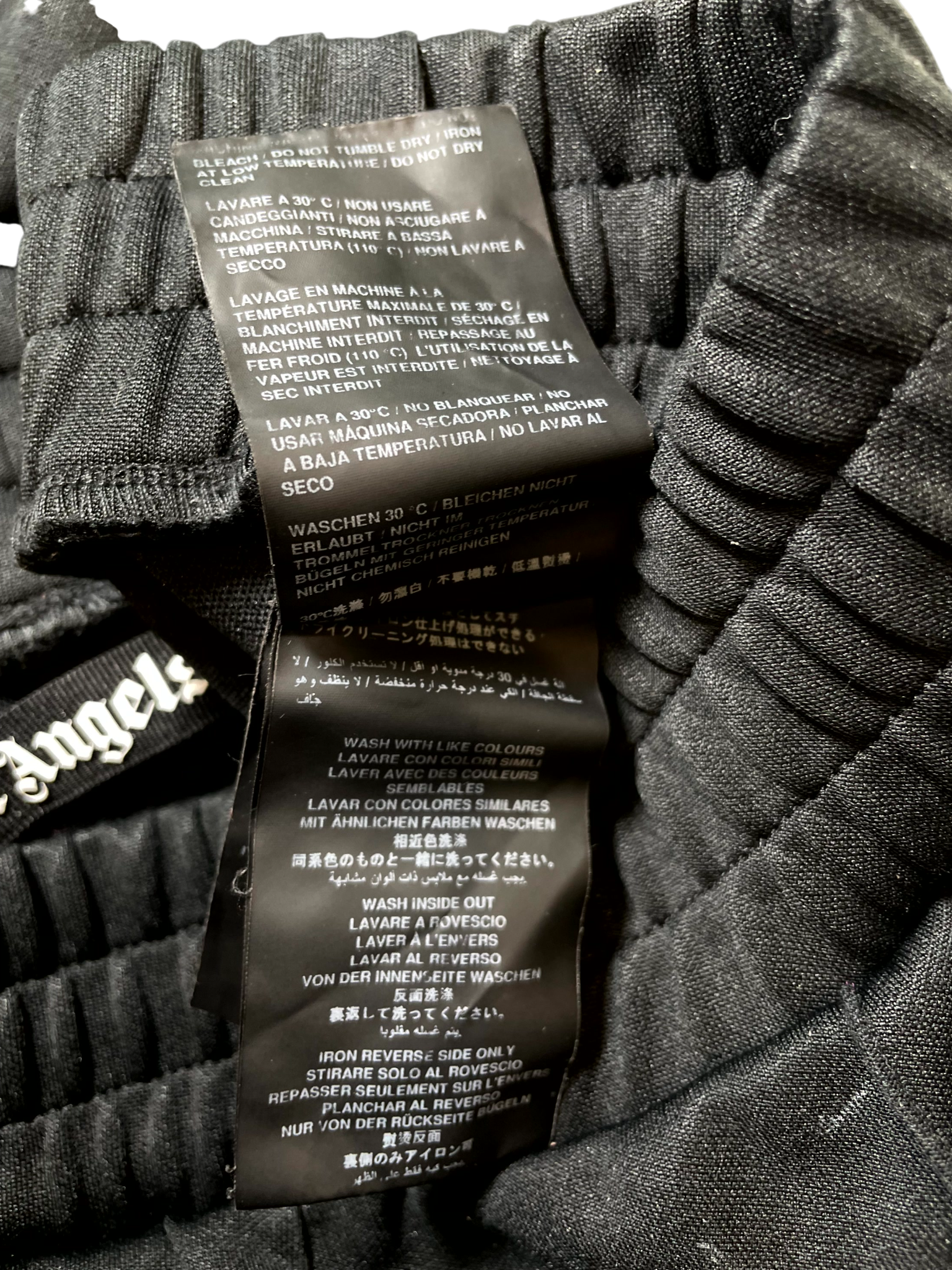 Palm Angels Stripe Black & White Track Pants