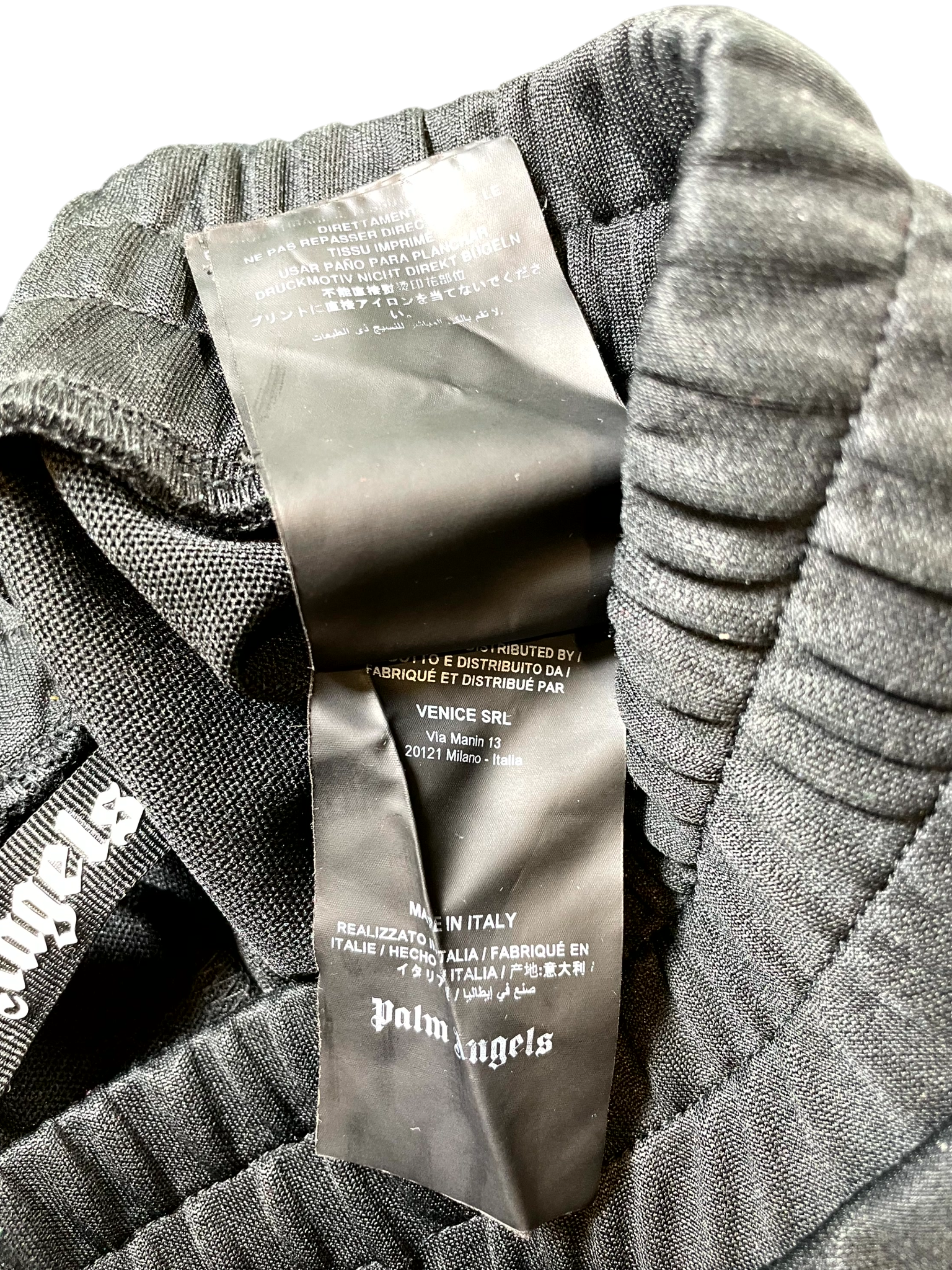 Palm Angels Stripe Black & White Track Pants