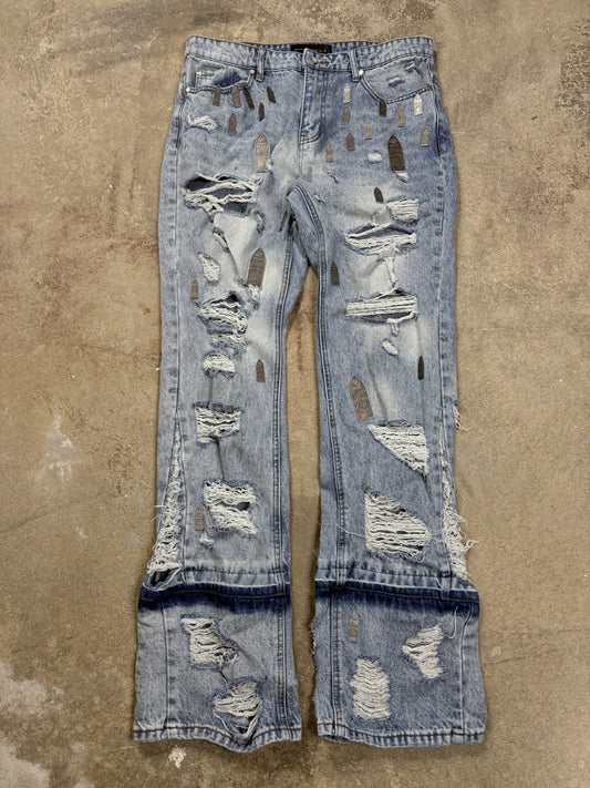 WDW Jeans Lightwash Metal Window Used 34