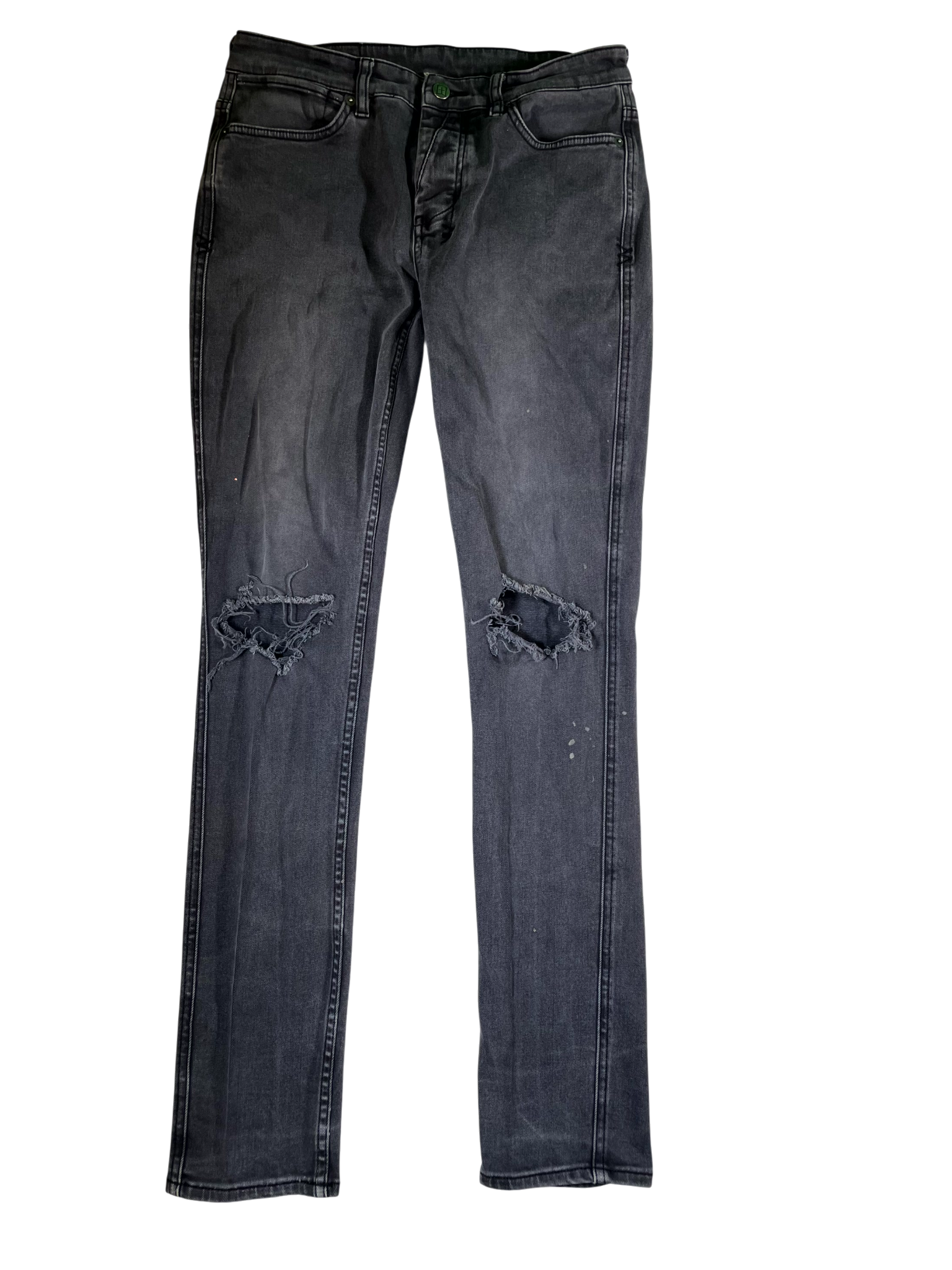 Ksubi Ripped Grey Wash Jeans