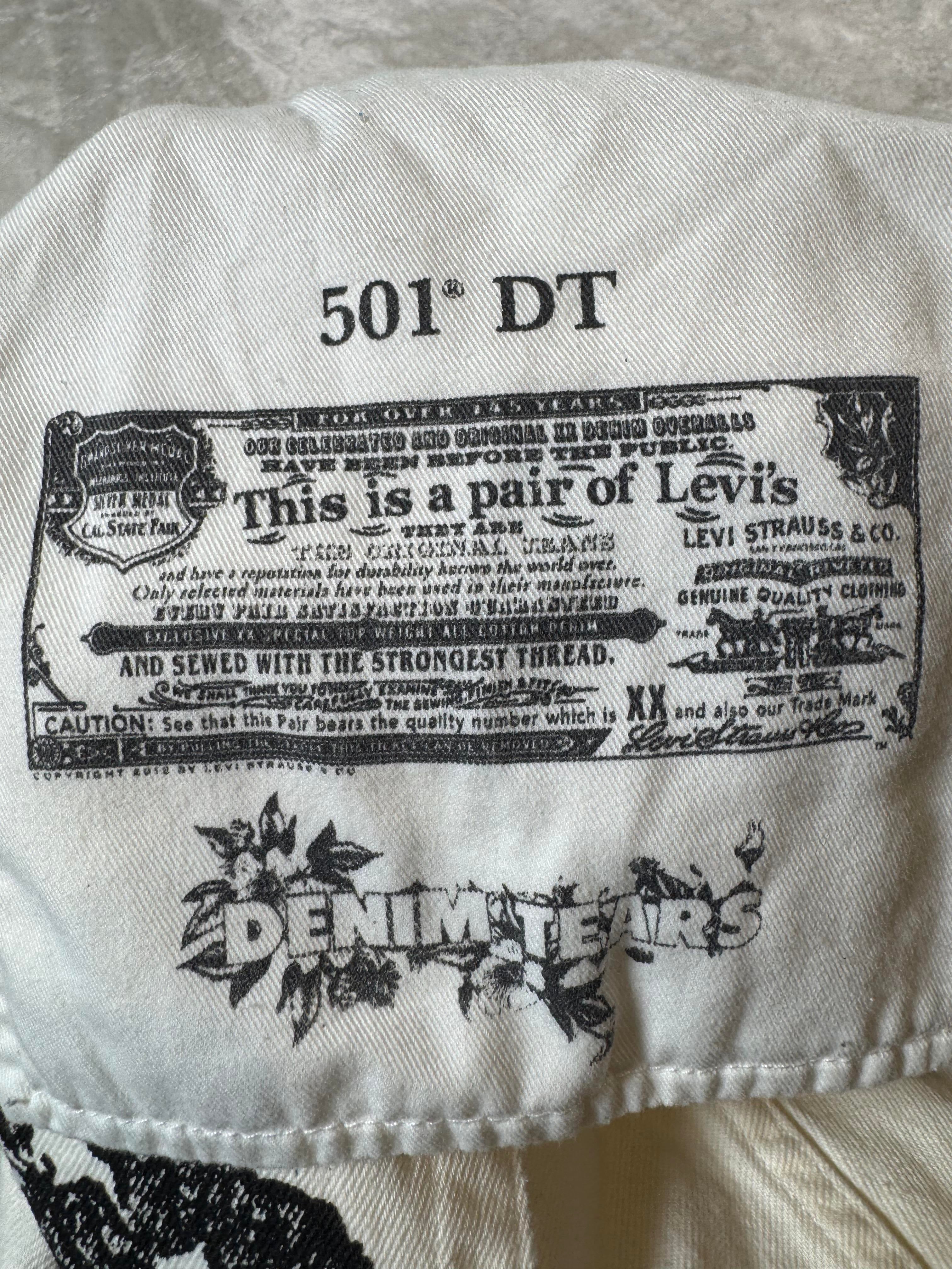 Denim Tears Wreath White Jeans