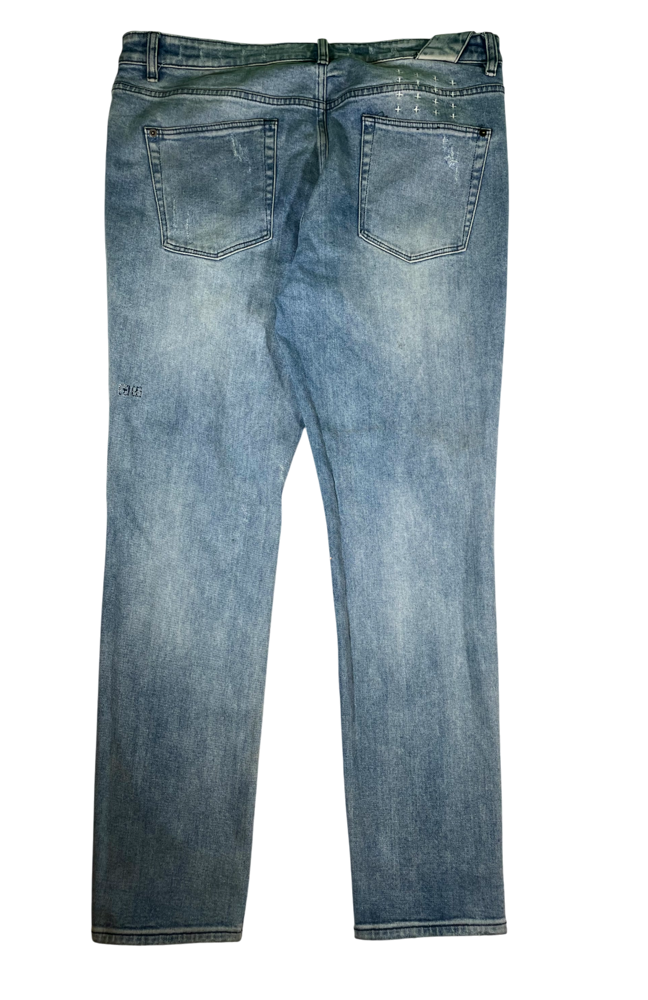 Ksubi Plain Ripped Light Wash Jeans