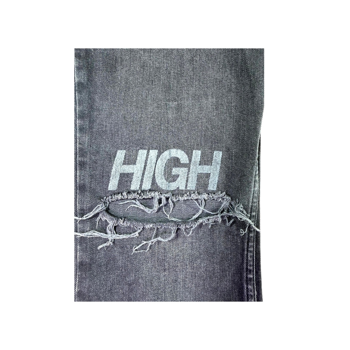 Ksubi High Ripped Black Wash Jeans