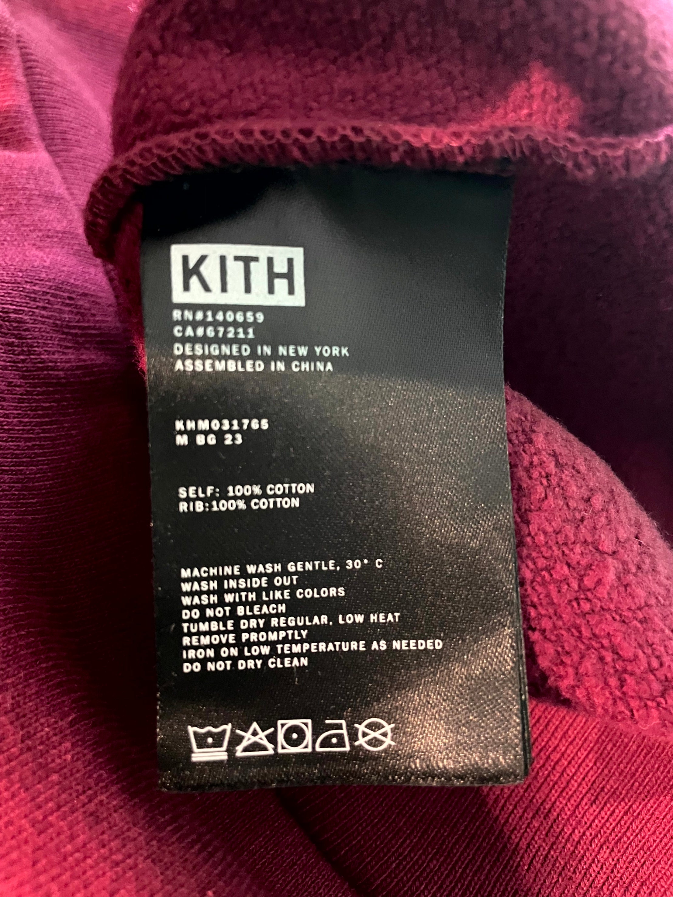 Kith Bergdorf Goodman Crewneck Maroon Tee