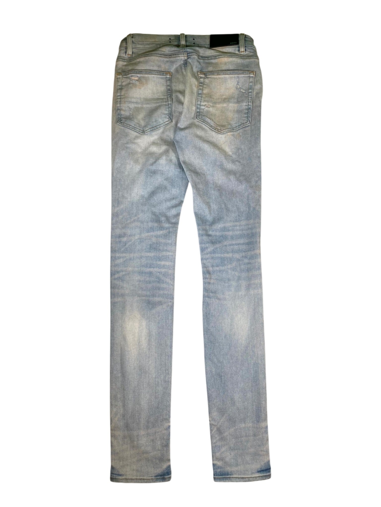 Amiri MX1 Paisley Patch Light Wash & Multicolor Jeans