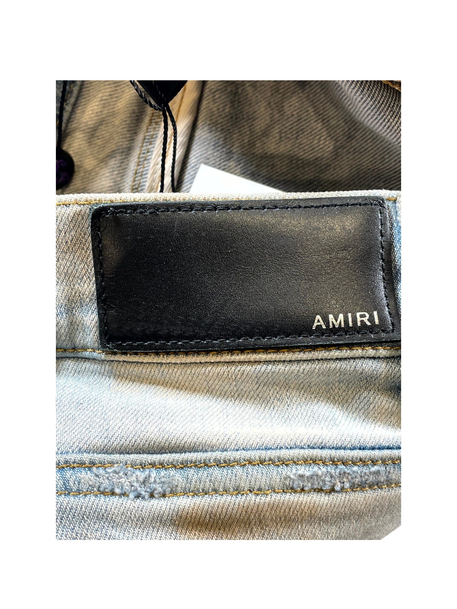 Amiri MX1 Paisley Patch Light Wash & Multicolor Jeans