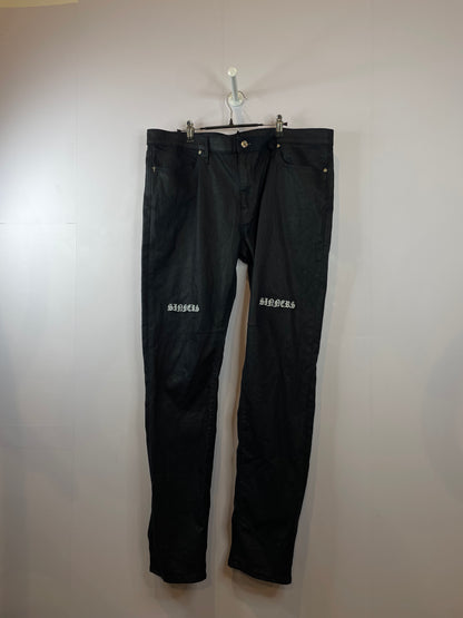 RTA Navy Wax Jeans