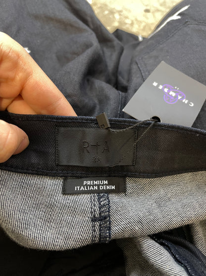 RTA Navy Wax Jeans