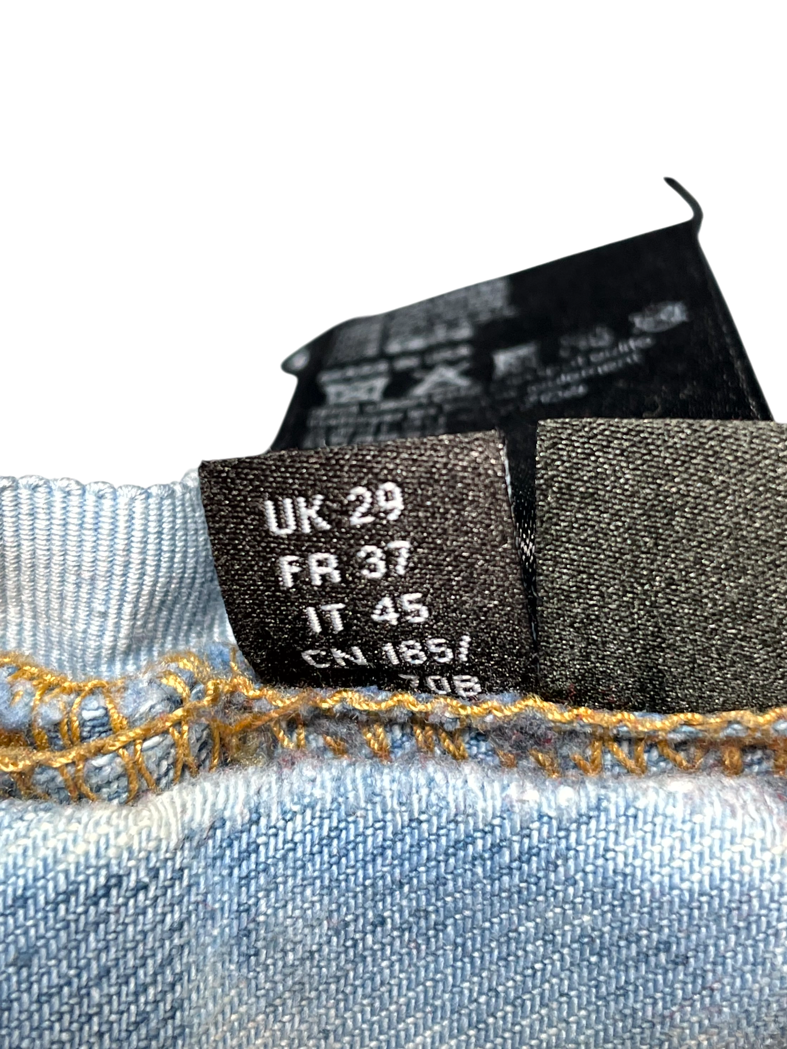 Amiri MX1 Mesh Patch Light Wash & Blue Jeans
