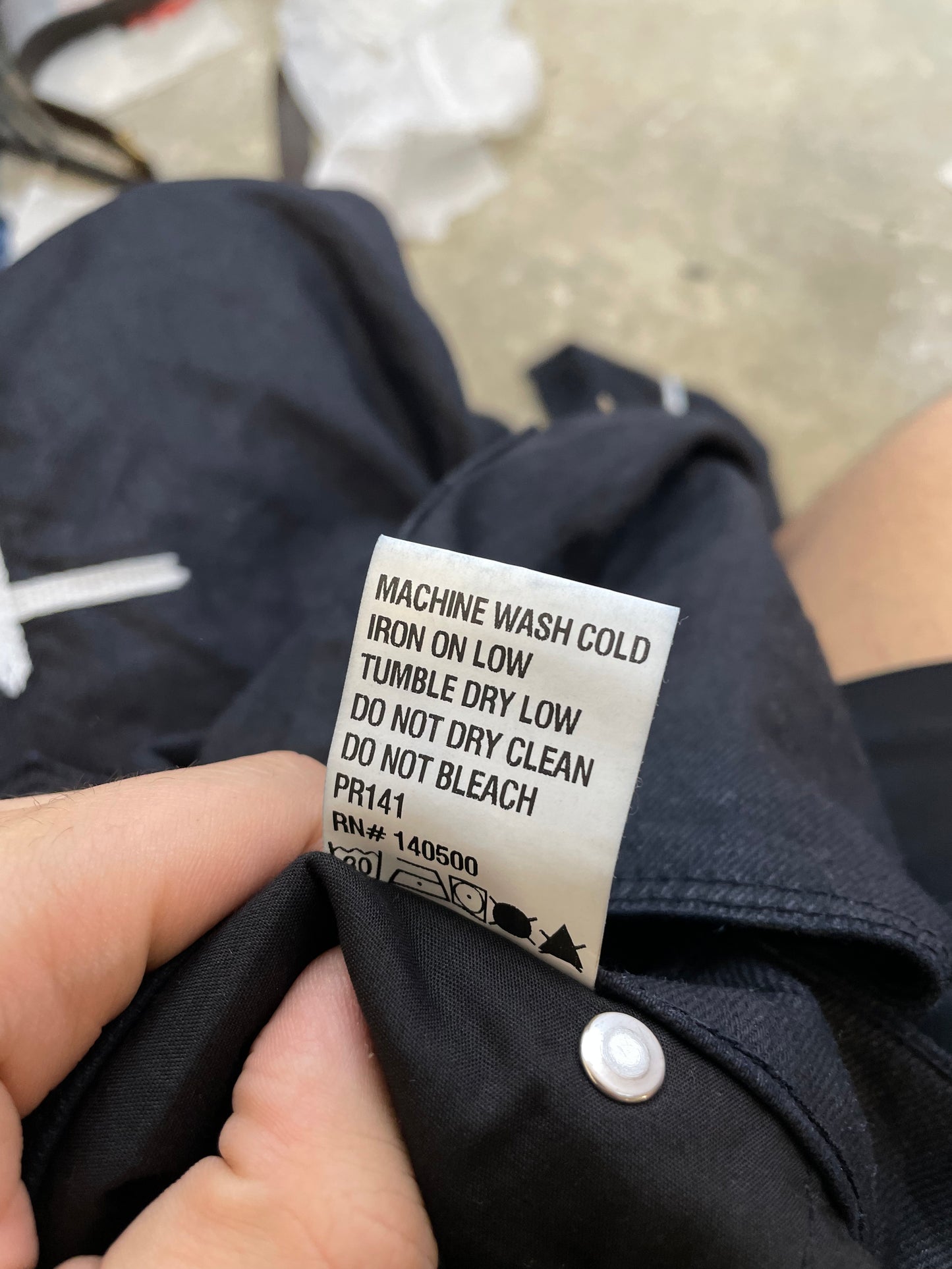 RTA Navy Wax Jeans