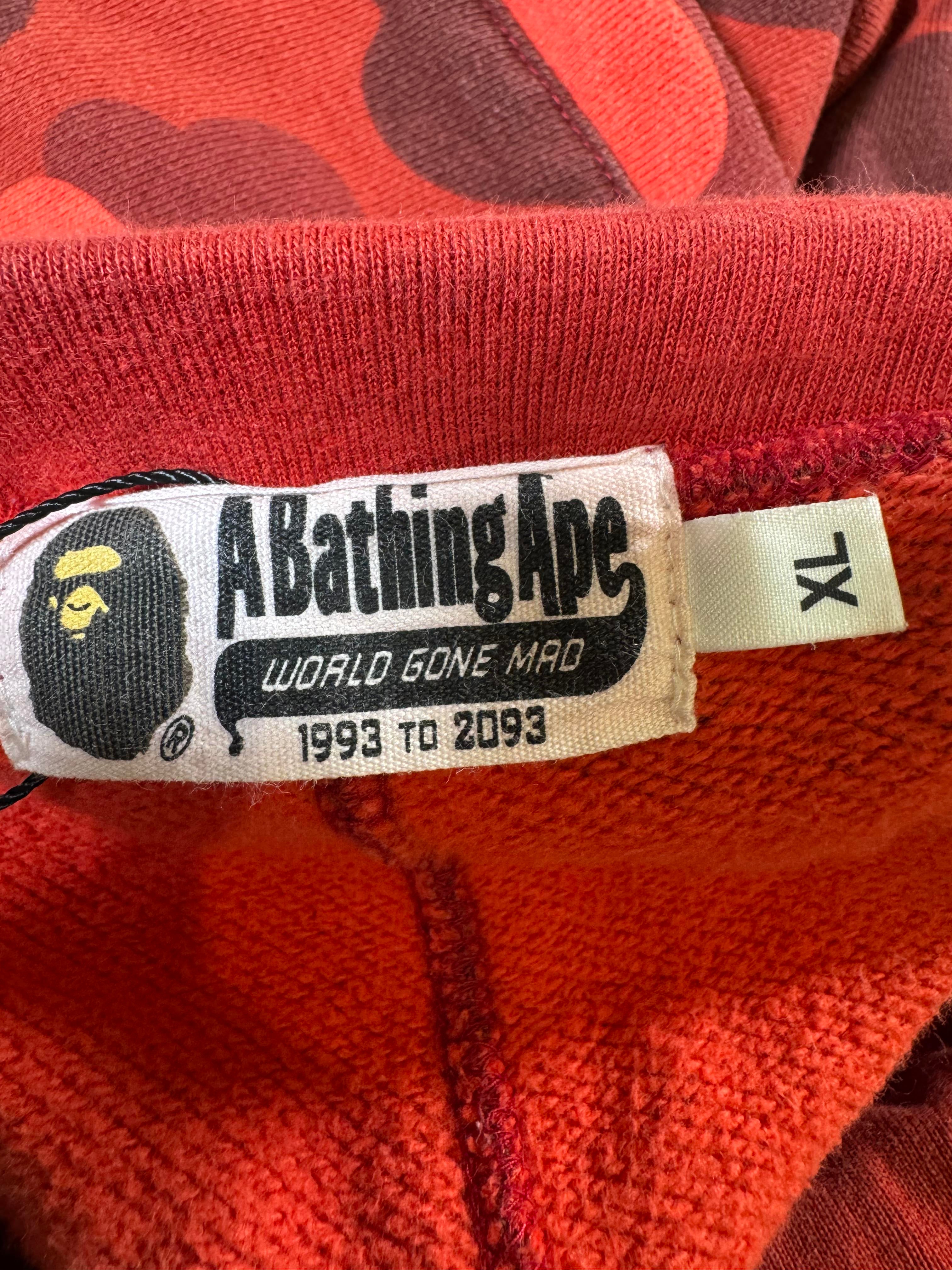Bape Red Camo Sweats
