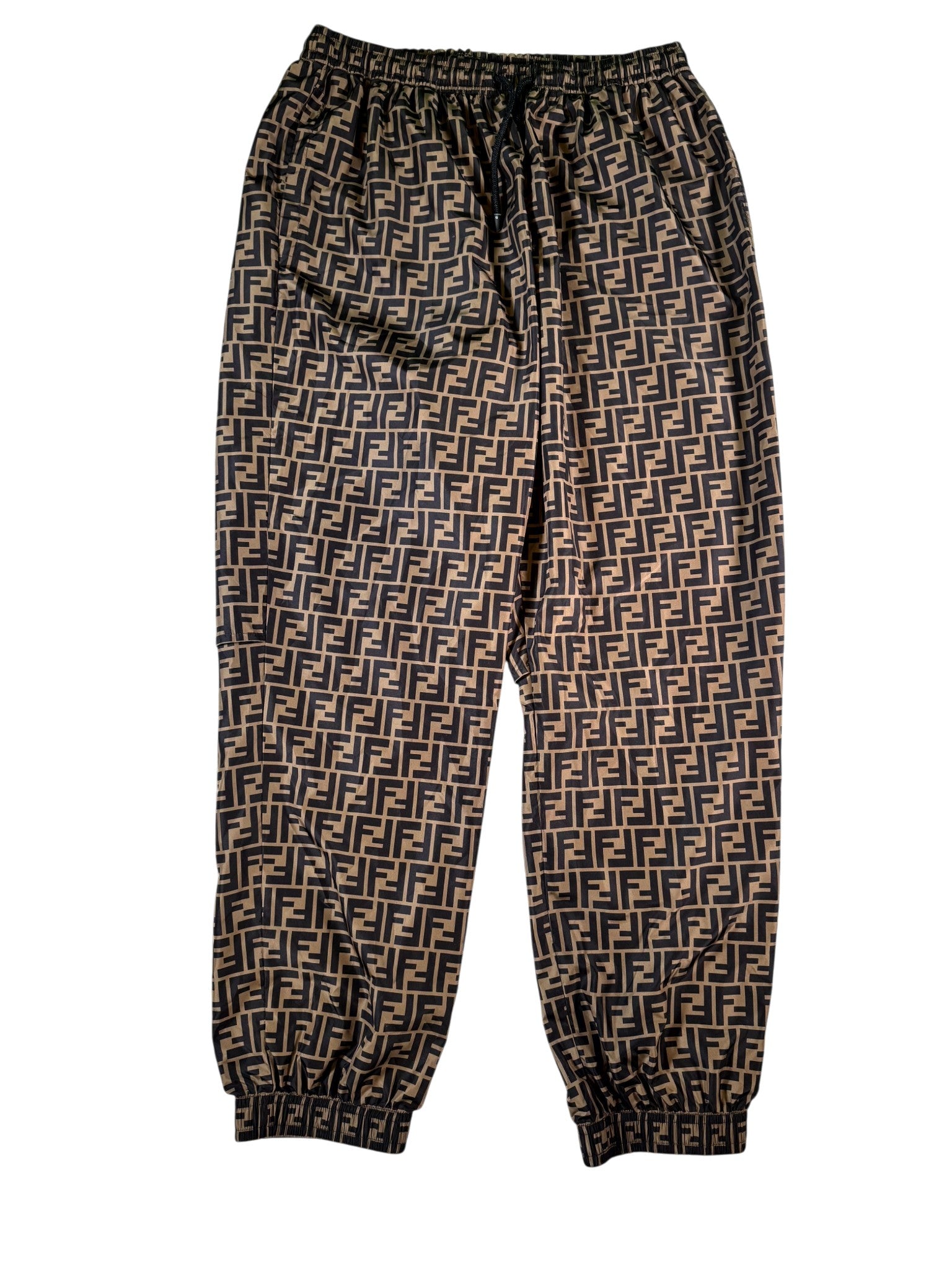 Fendi  FF Monogram Brown Track Pants
