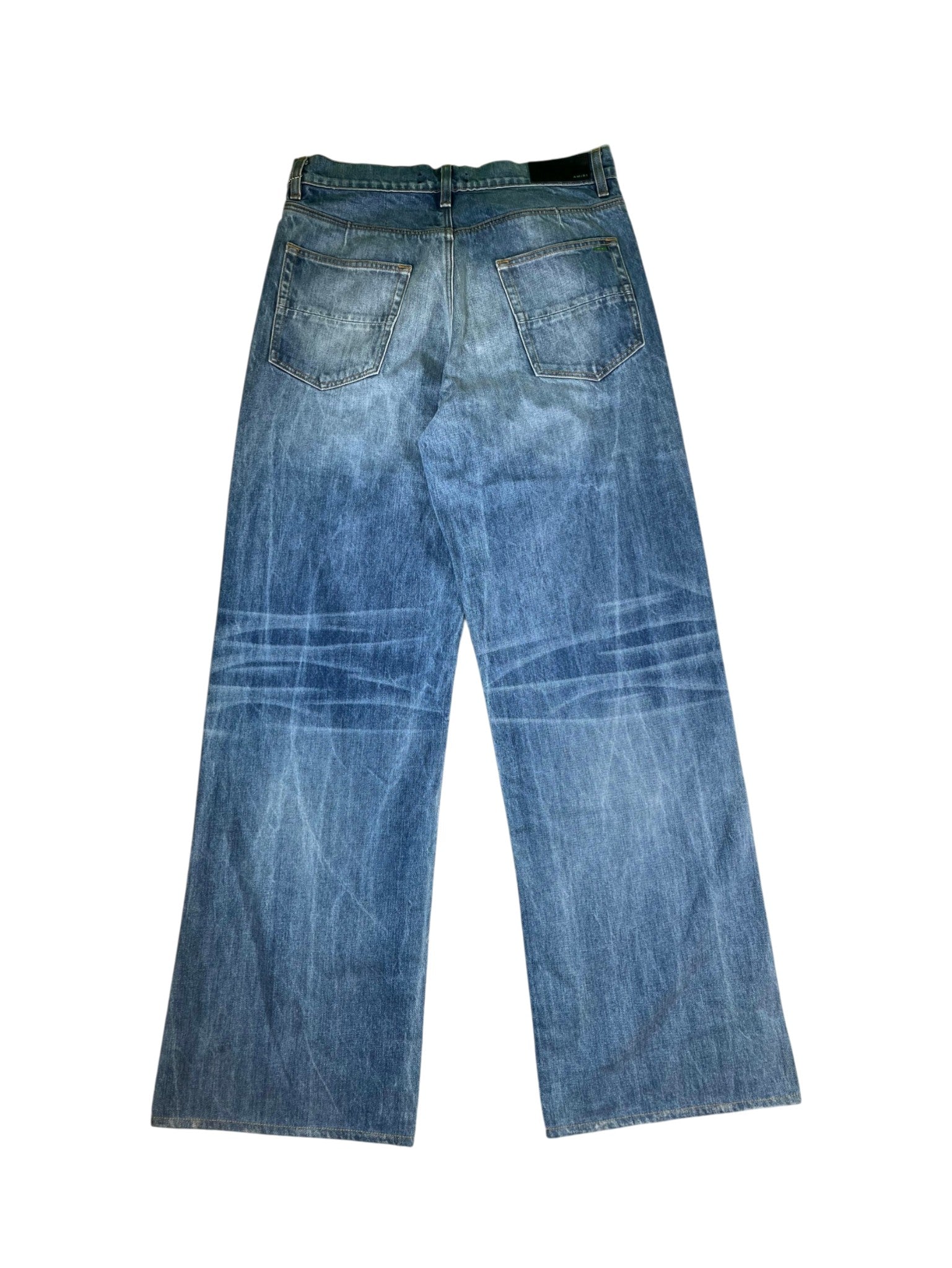 Amiri Straight Leg Denim Light Wash Jeans