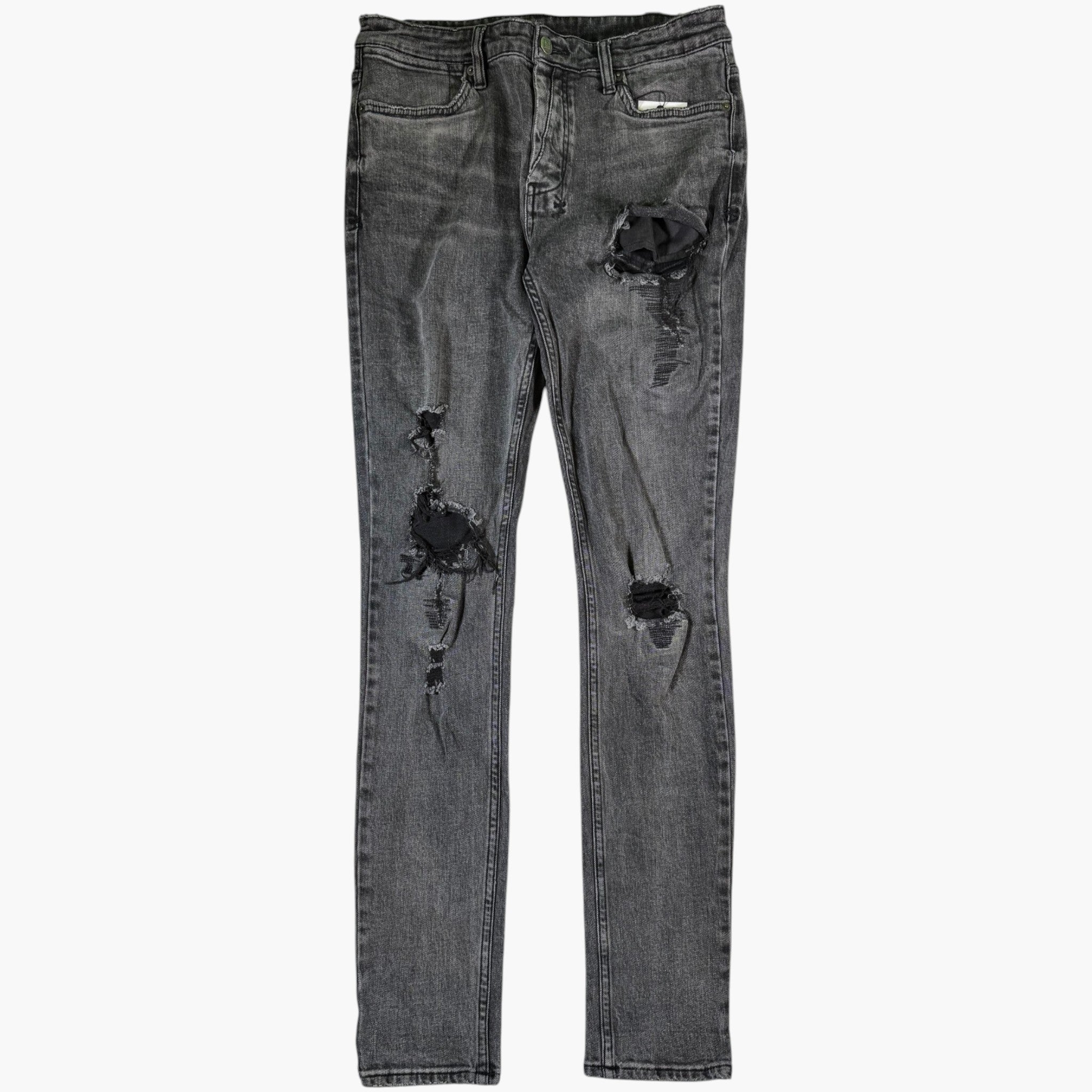Purple Brand Paint Splatter Black Jeans