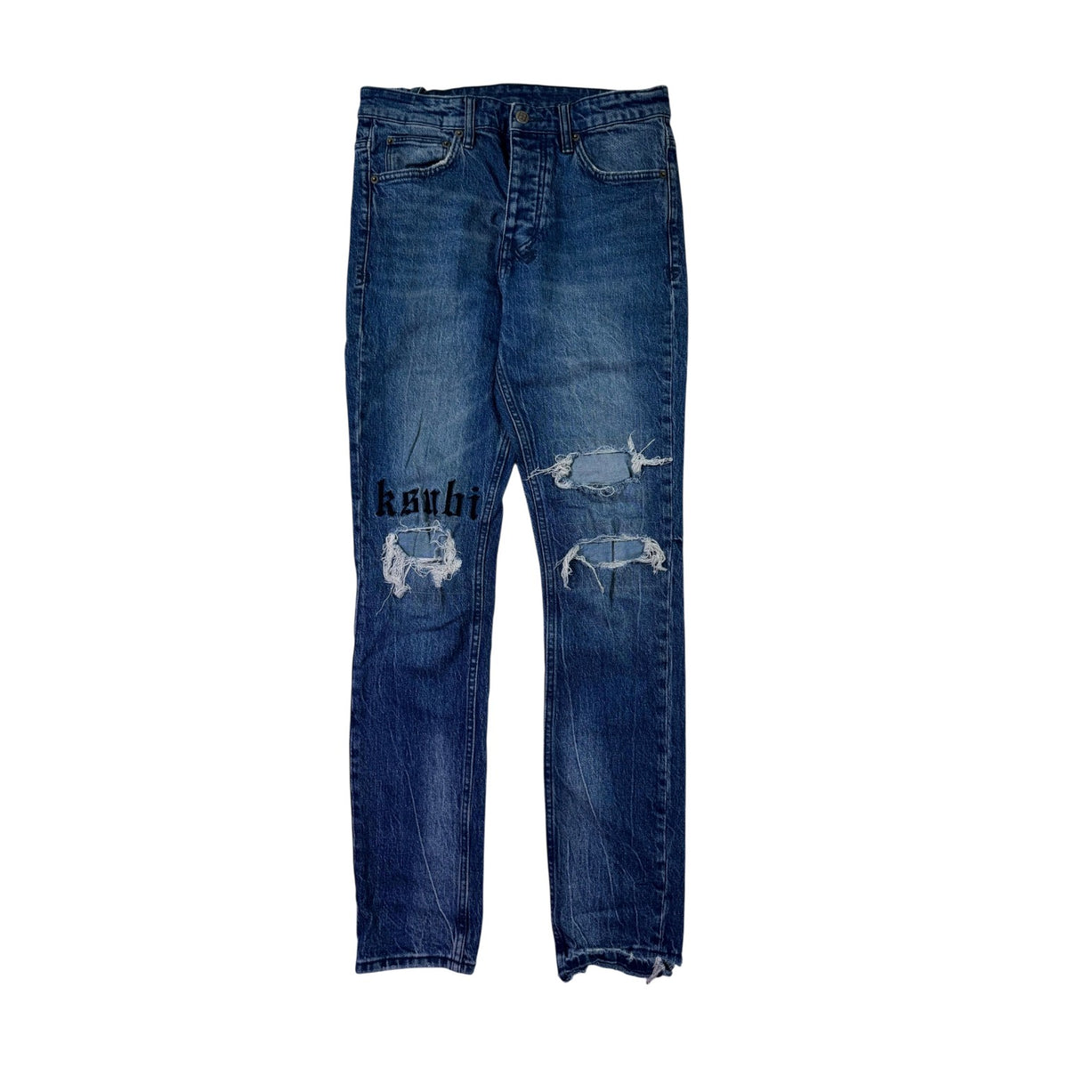 Ksubi Ripped (Laundry) Navy Jeans