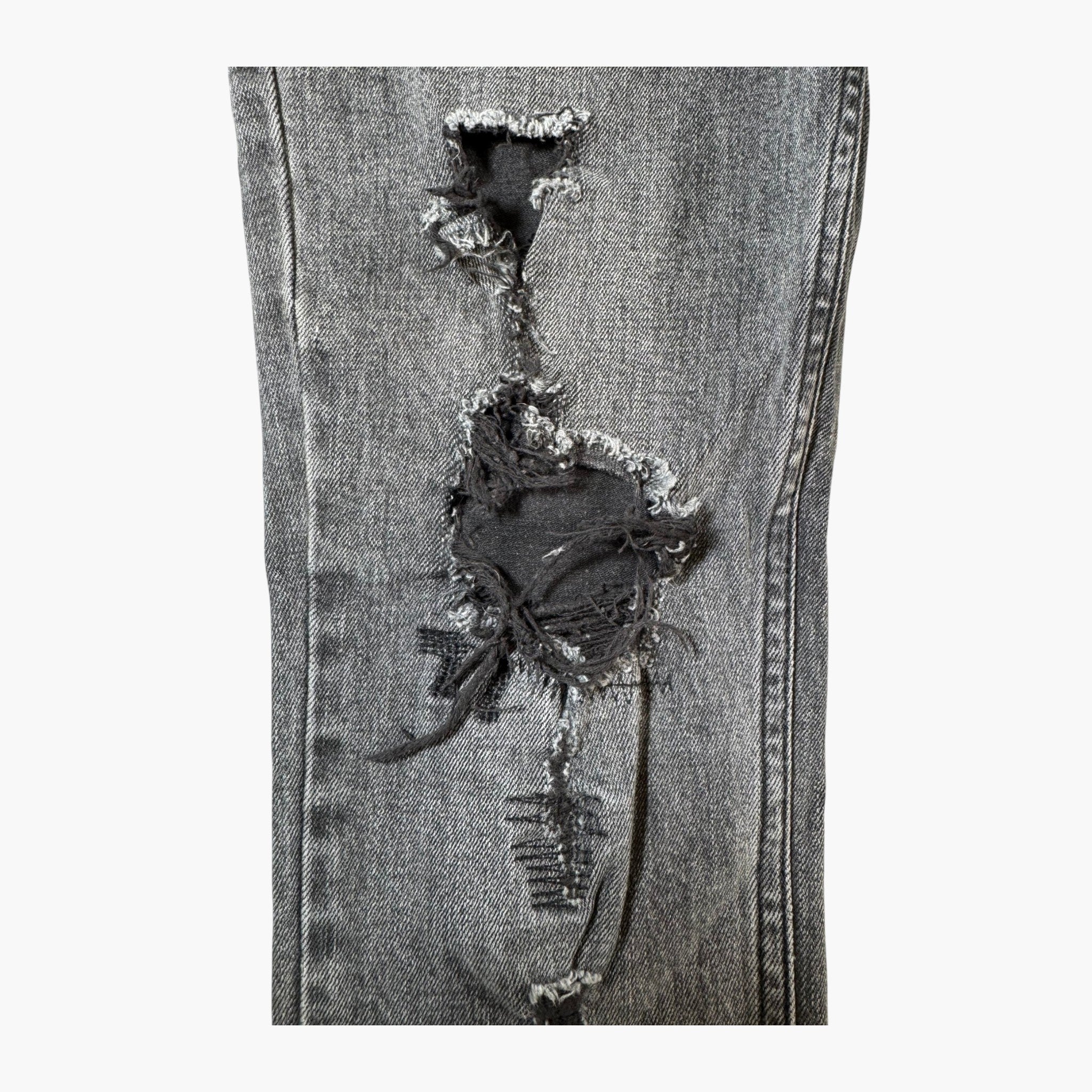 Purple Brand Paint Splatter Black Jeans