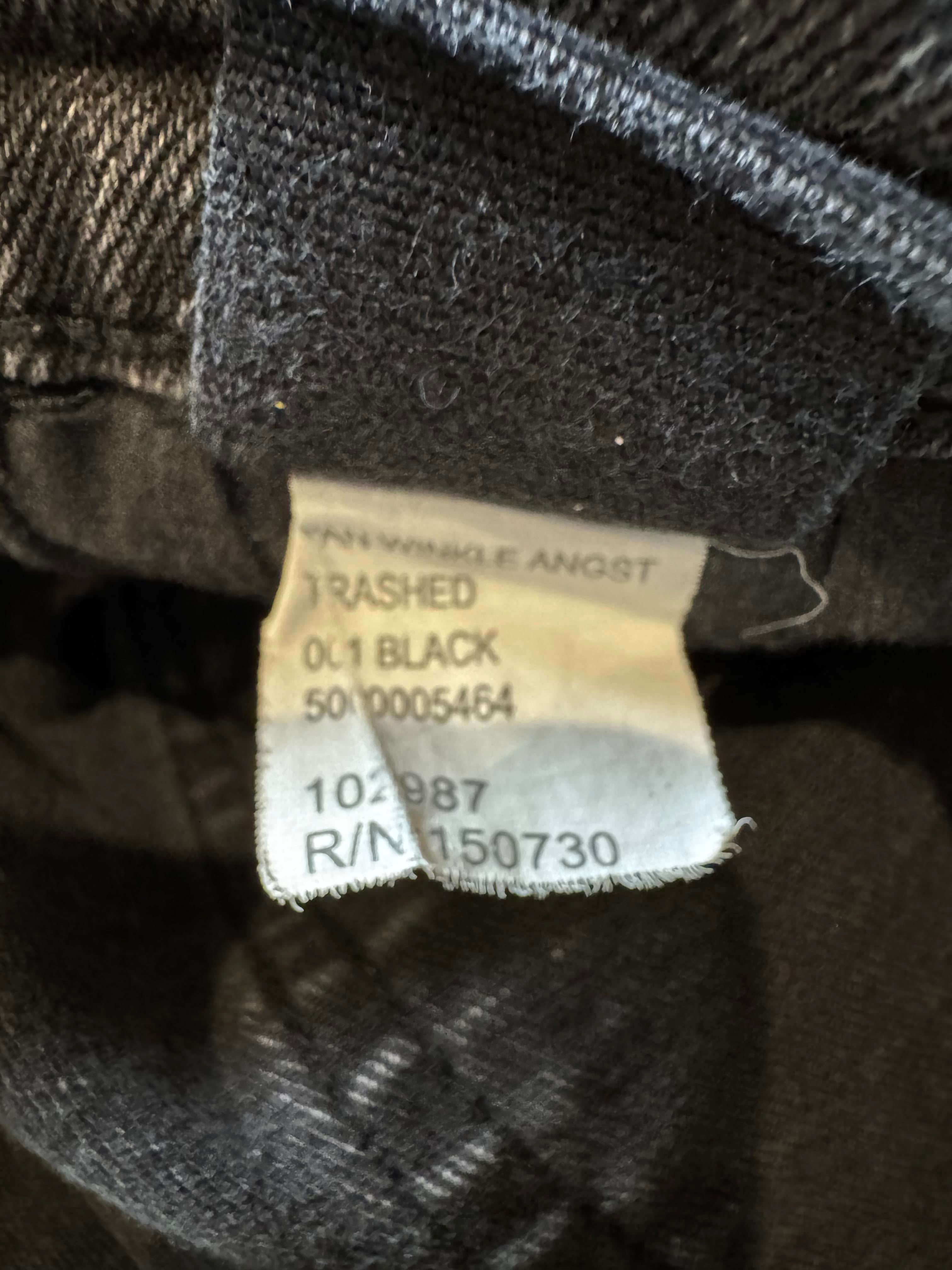Purple Brand Paint Splatter Black Jeans