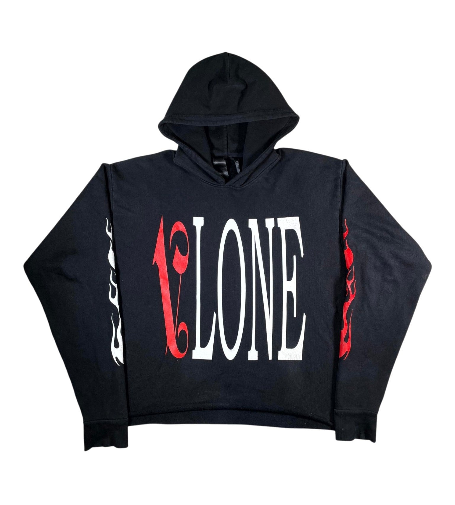 Vlone x Palm Angels Black & Red Hoodie