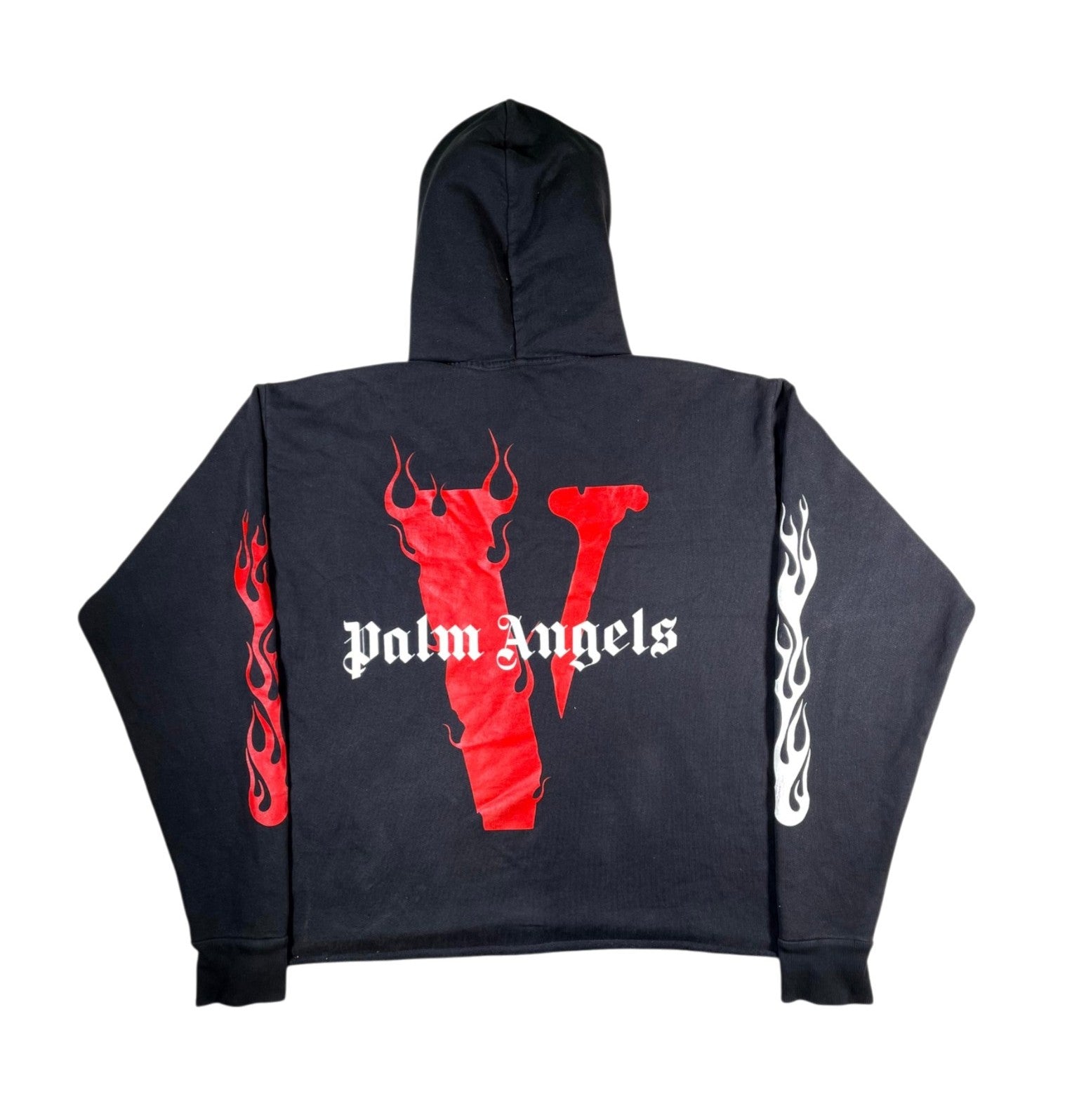 Vlone x Palm Angels Black & Red Hoodie