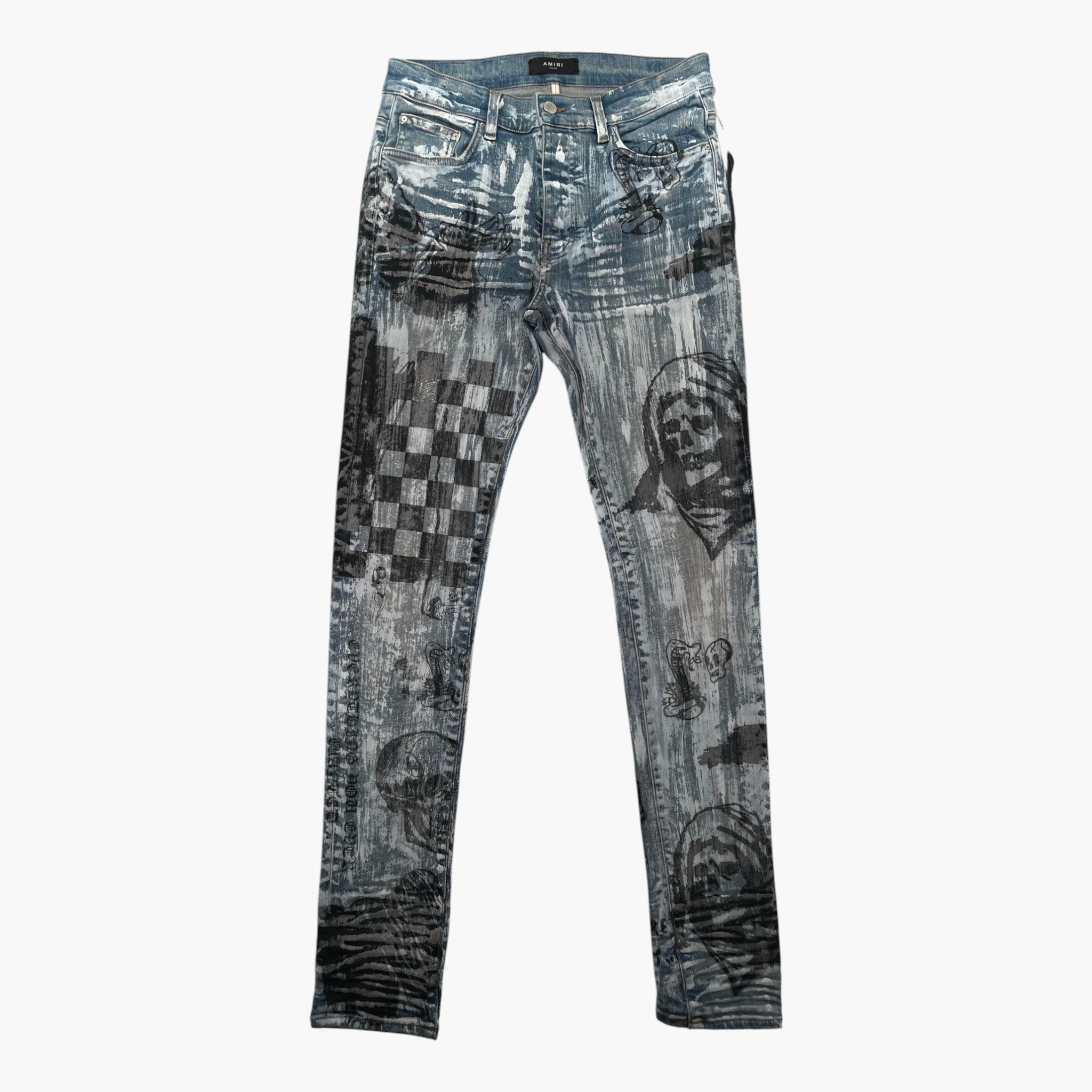 Amiri Wes Lang Light Wash Jeans