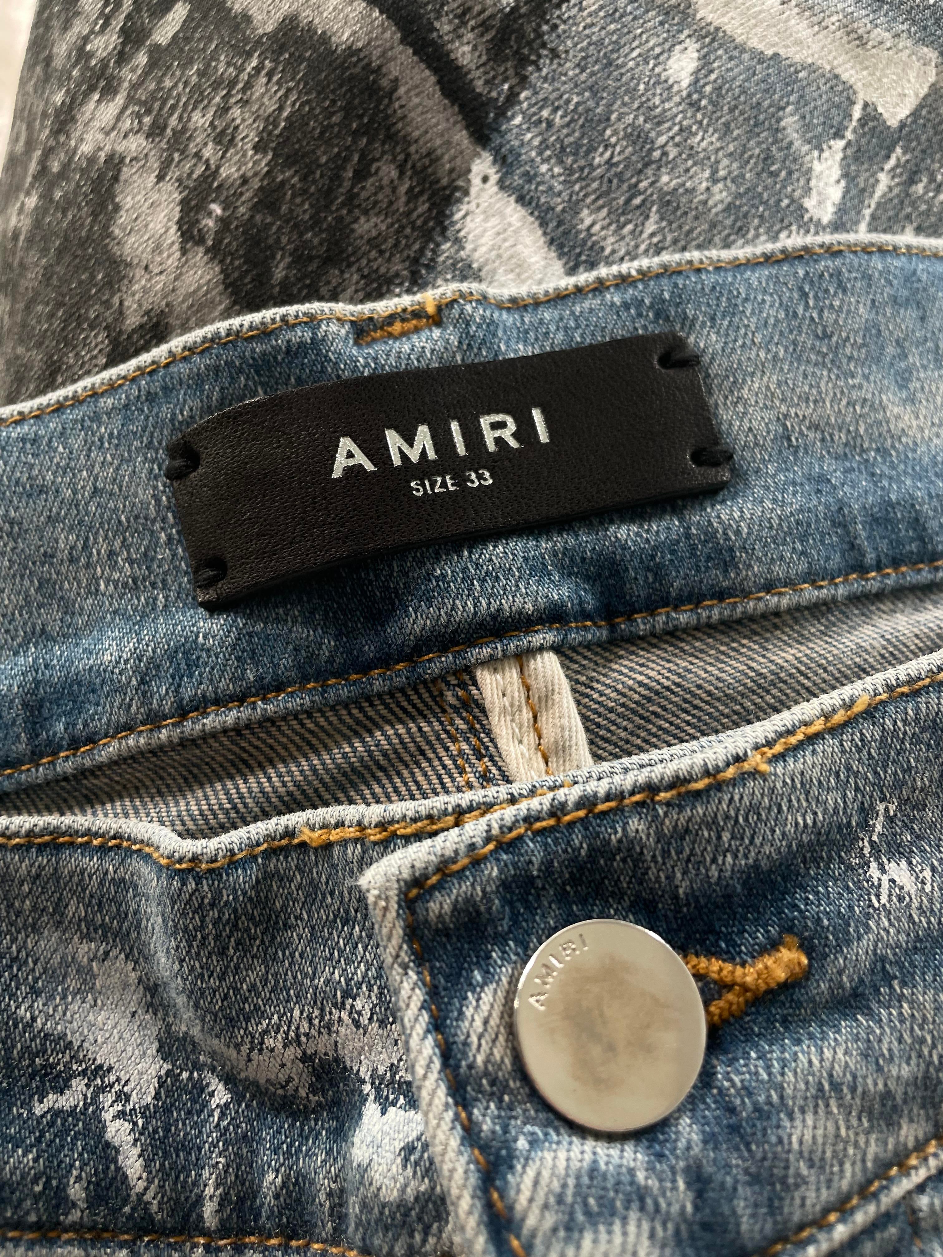 Amiri Wes Lang Light Wash Jeans