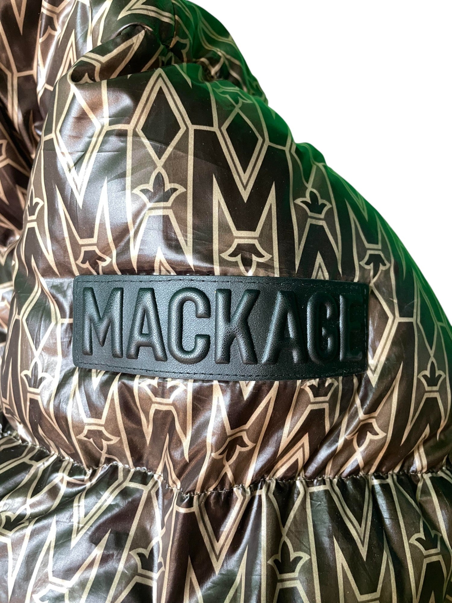 Mackage Puffer Monogram Women's Brown Jacket