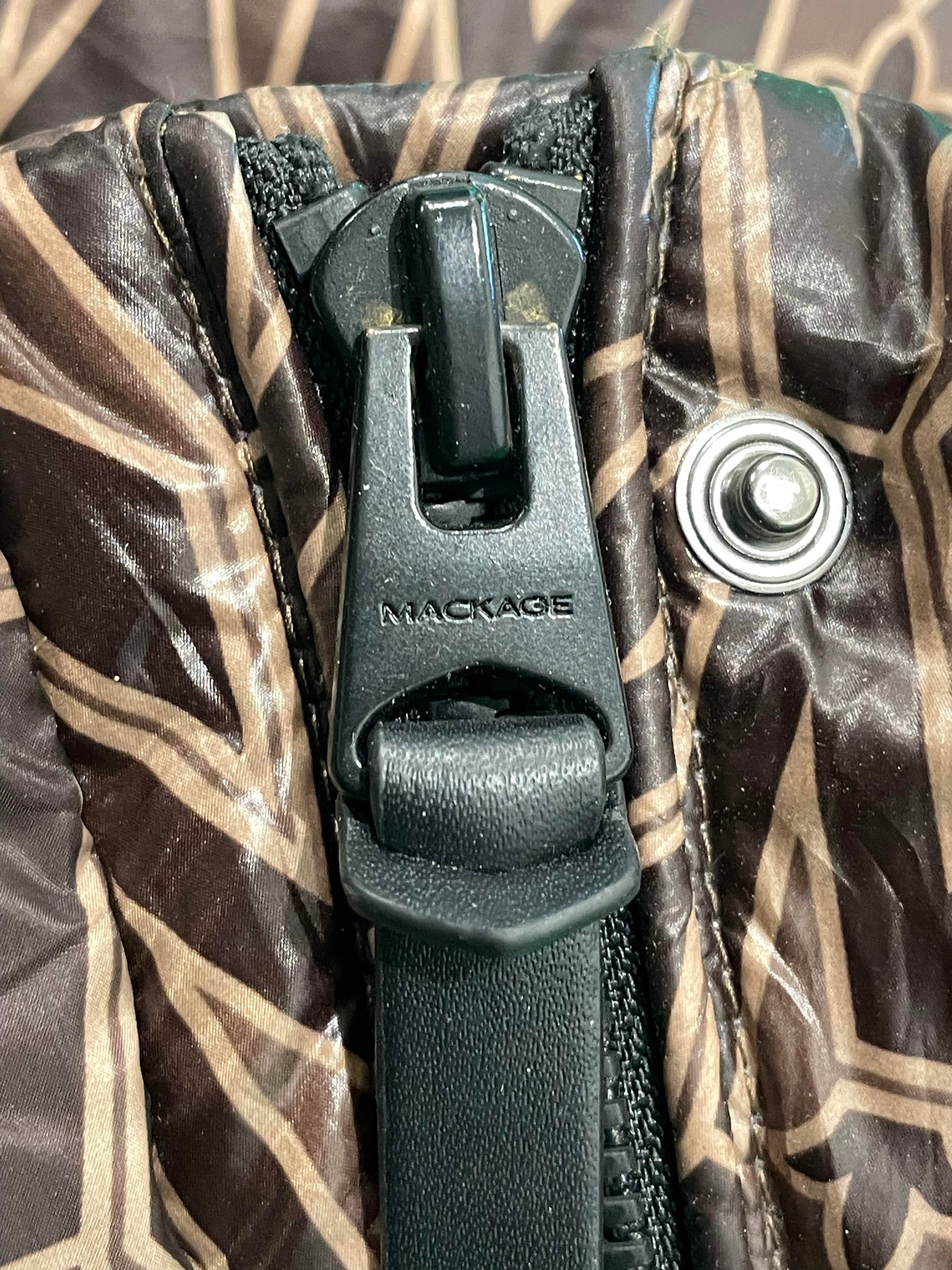 Mackage Puffer Monogram Women's Brown Jacket