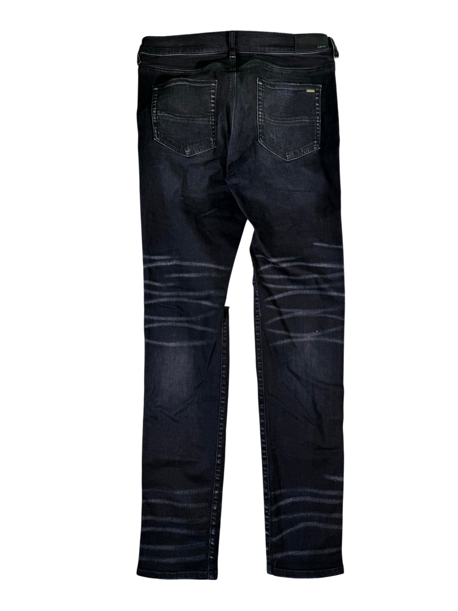 Amiri Track Stripe Black & White Jeans