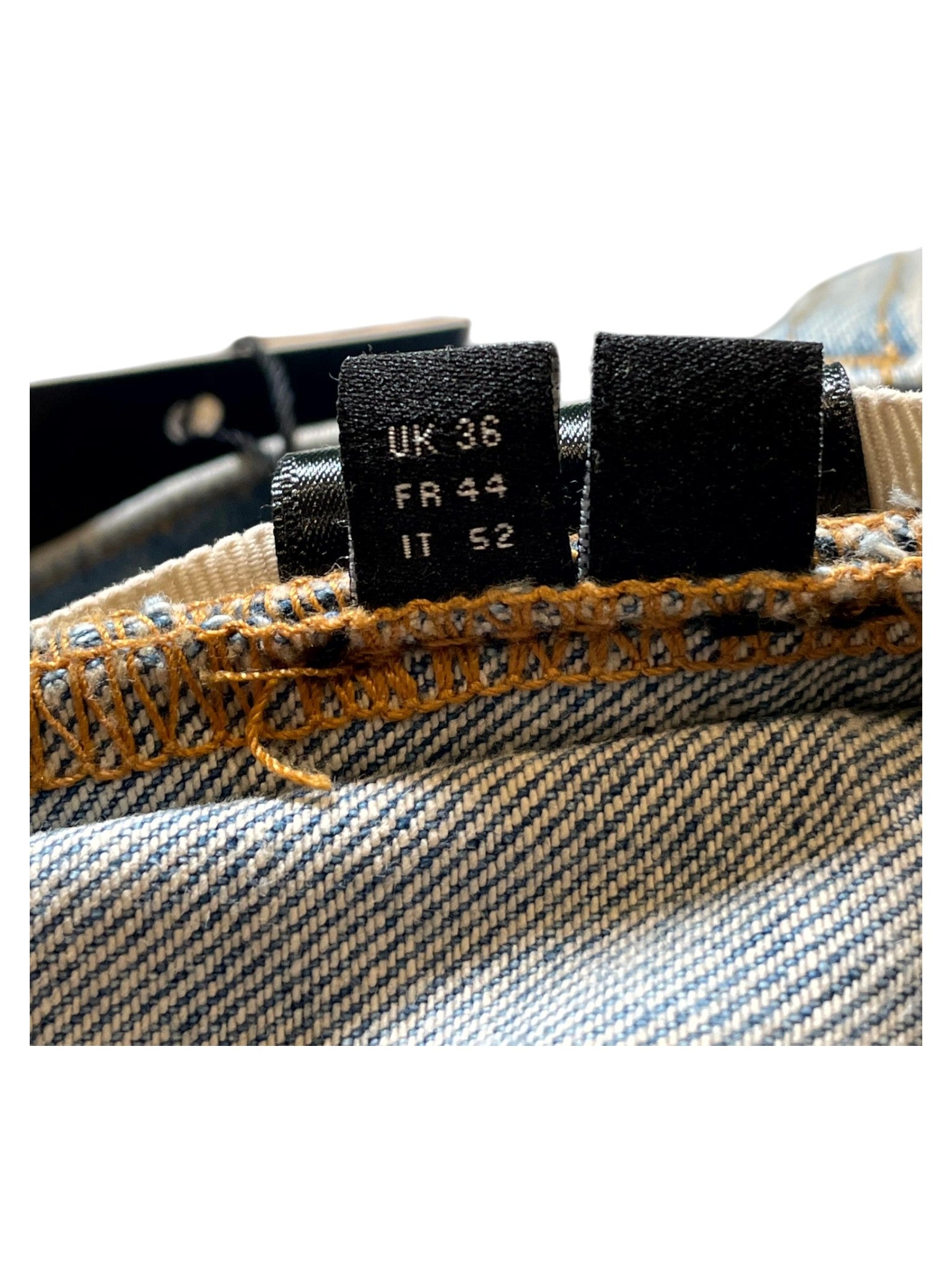 Amiri Lumberjack Patchwork Light Wash Jeans