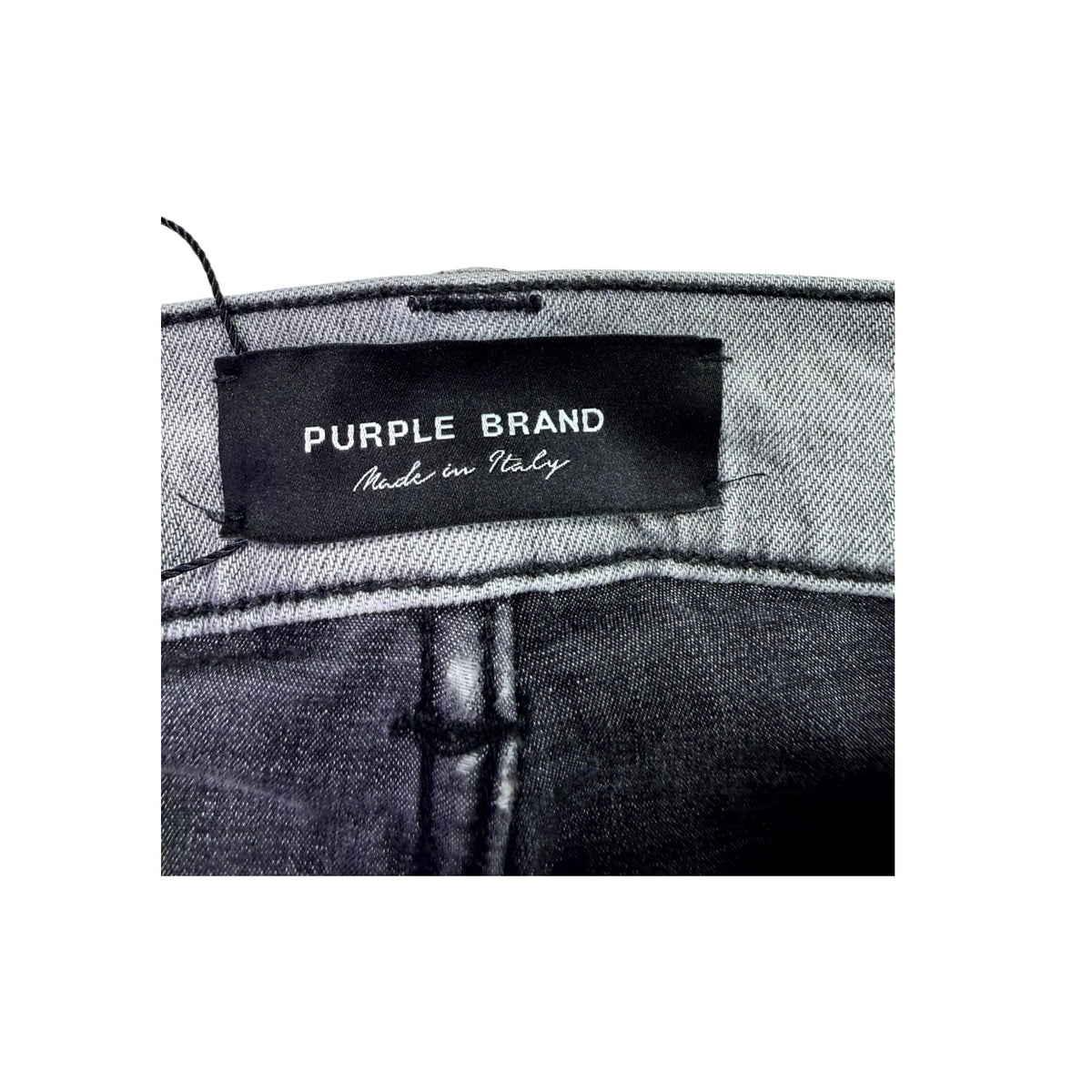 Purple Brand Two Tone Split Grey Wash Jeans